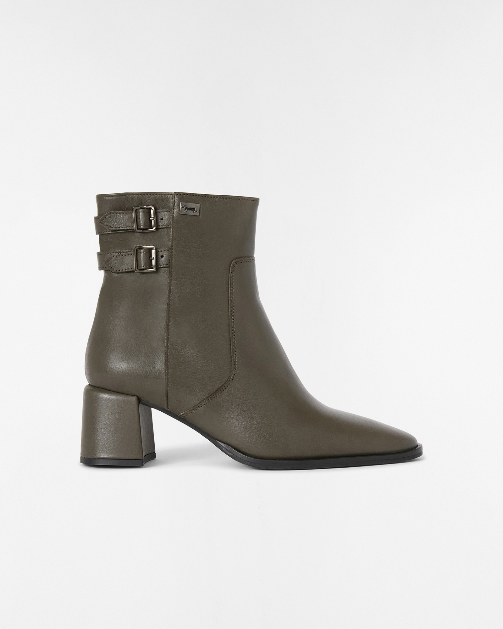 Ankle Boot with Side Buckles