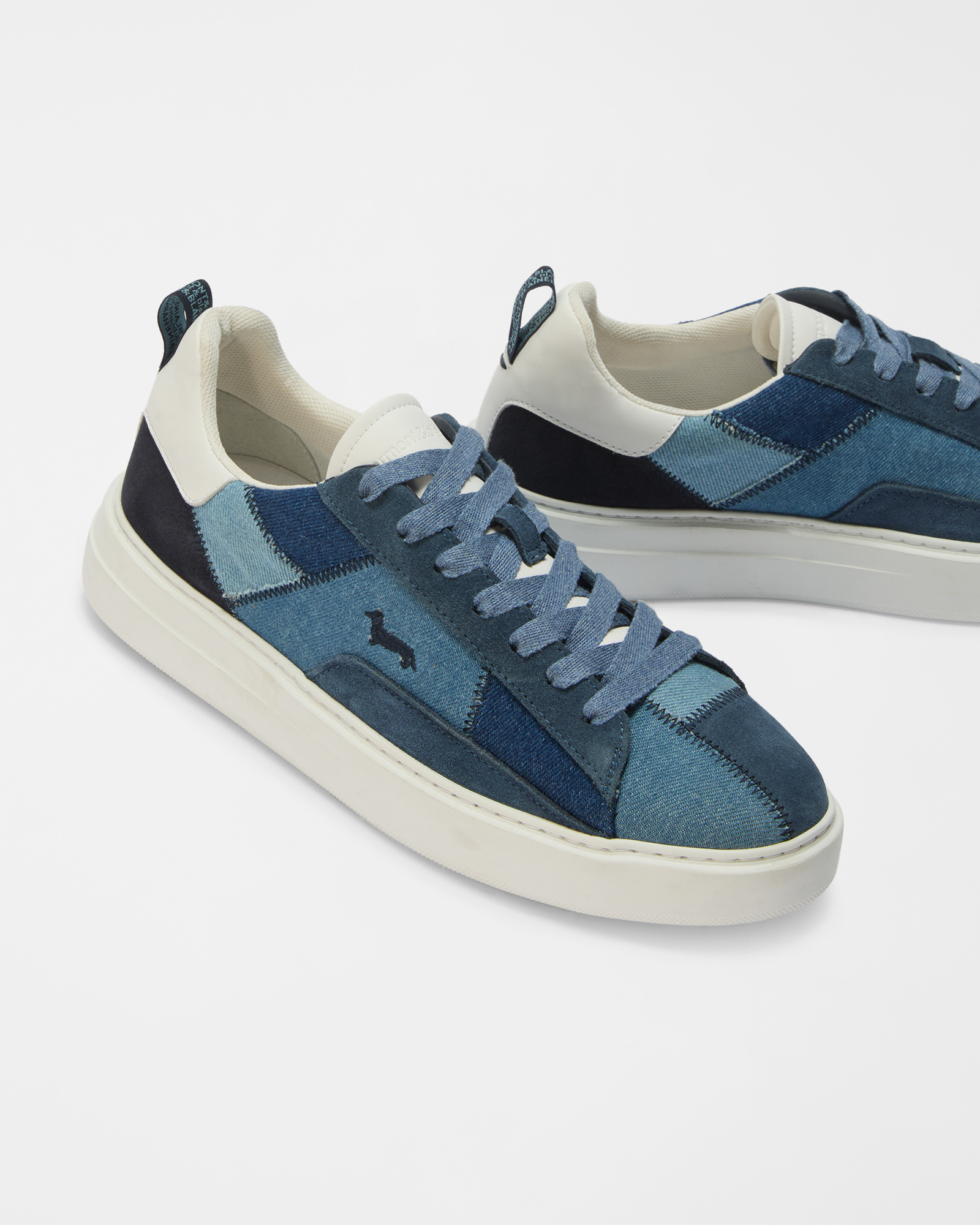 Patchwork sneakers, Blue, large image number 3