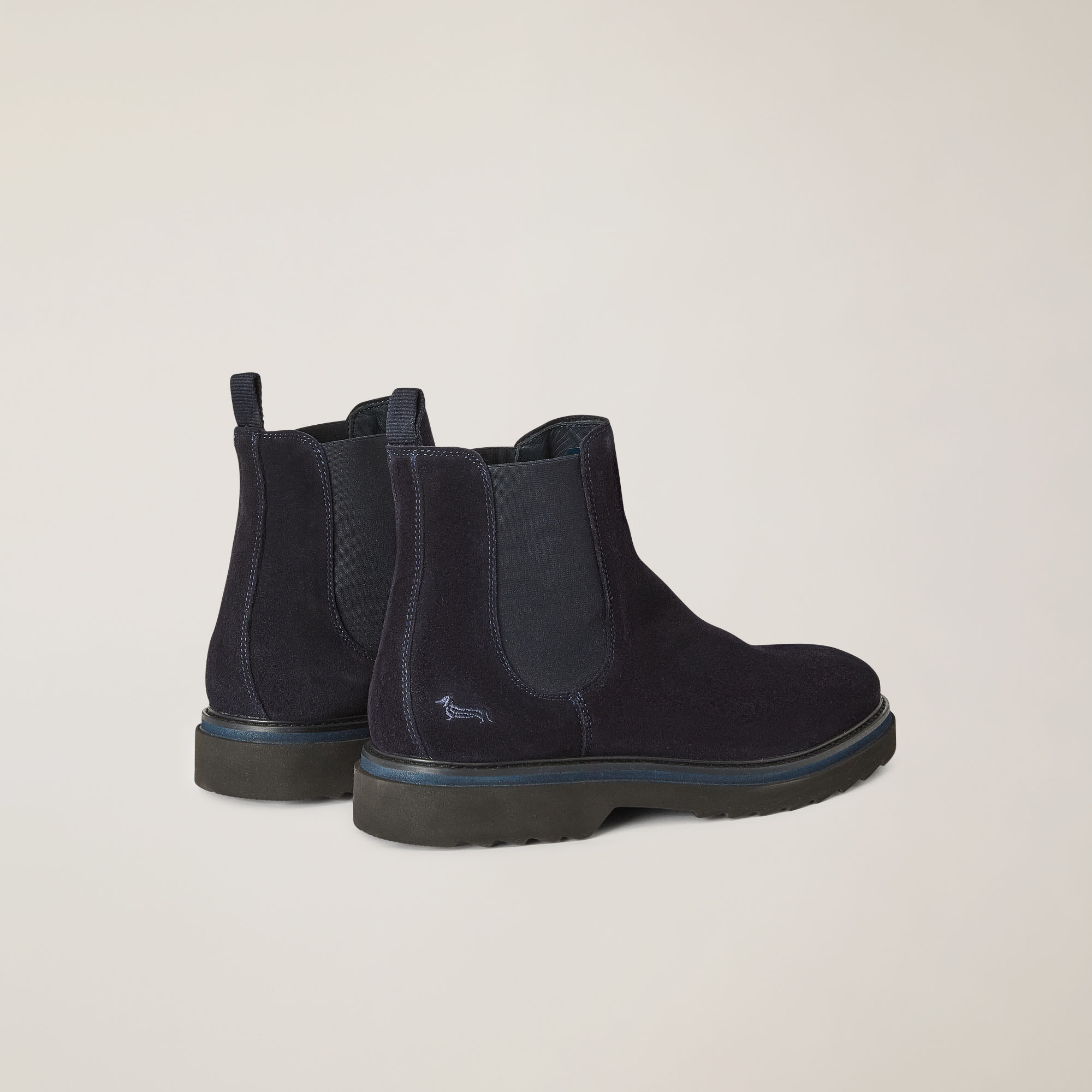 Suede Chelsea Boots, Blue, large image number 2