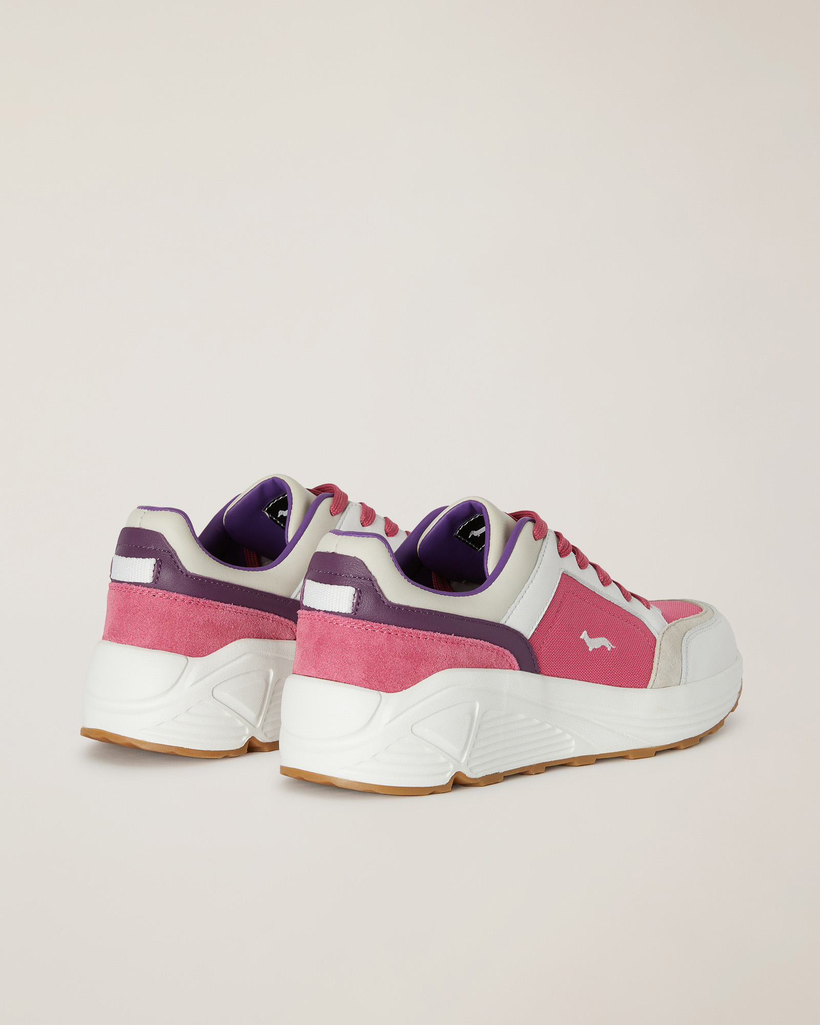 Sneakers Multimateriche, Rosa Melange, large image number 2