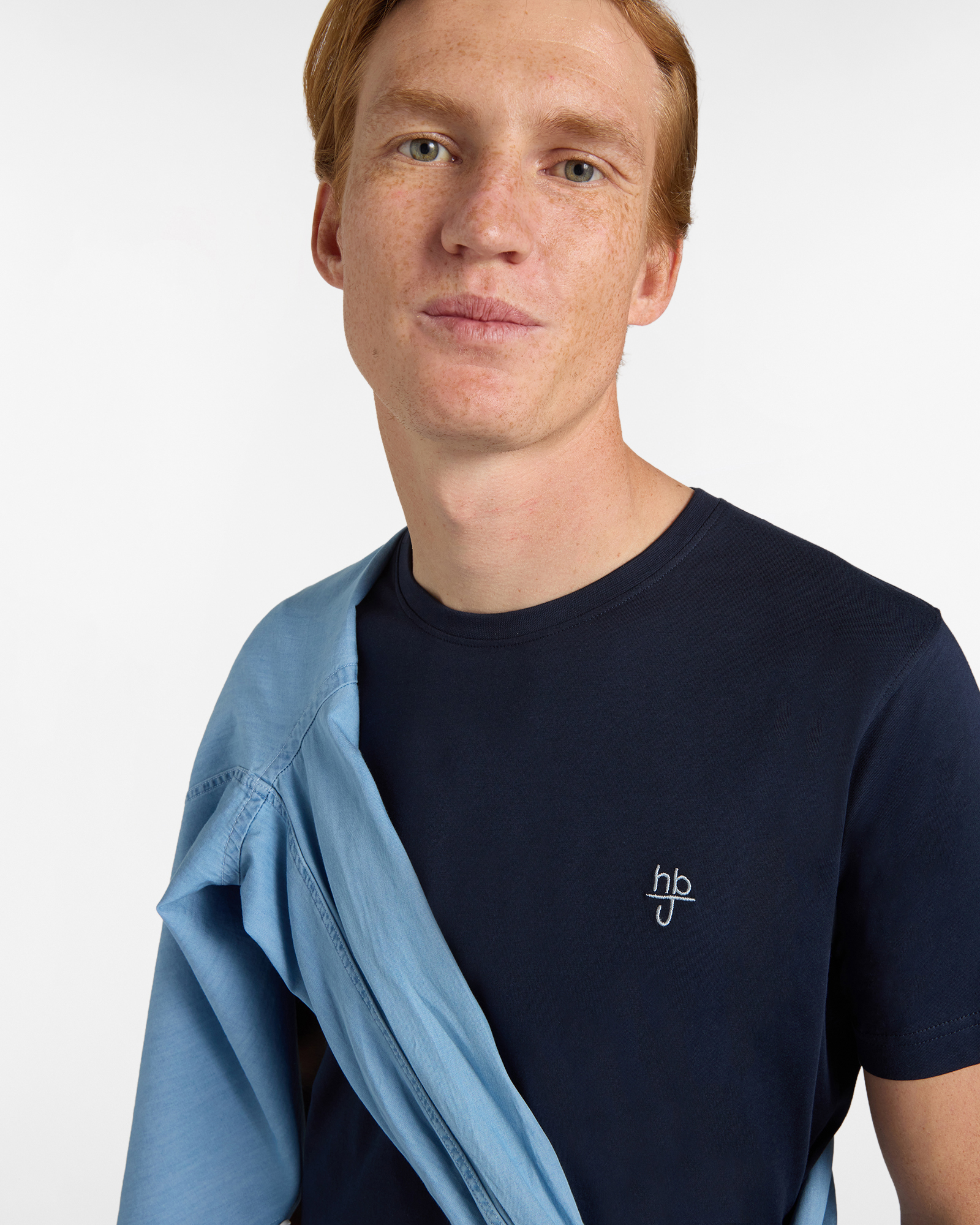 T‑shirt Uomo Basic Narrow Fit, Blu scuro, large image number 2