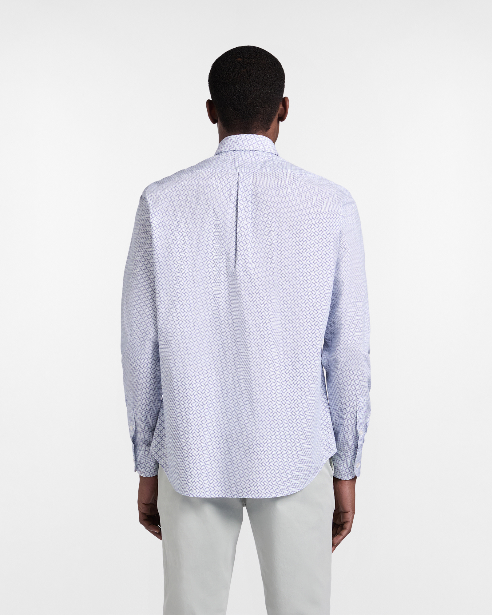 Regular-fit micro print shirt, Celeste, large image number 2