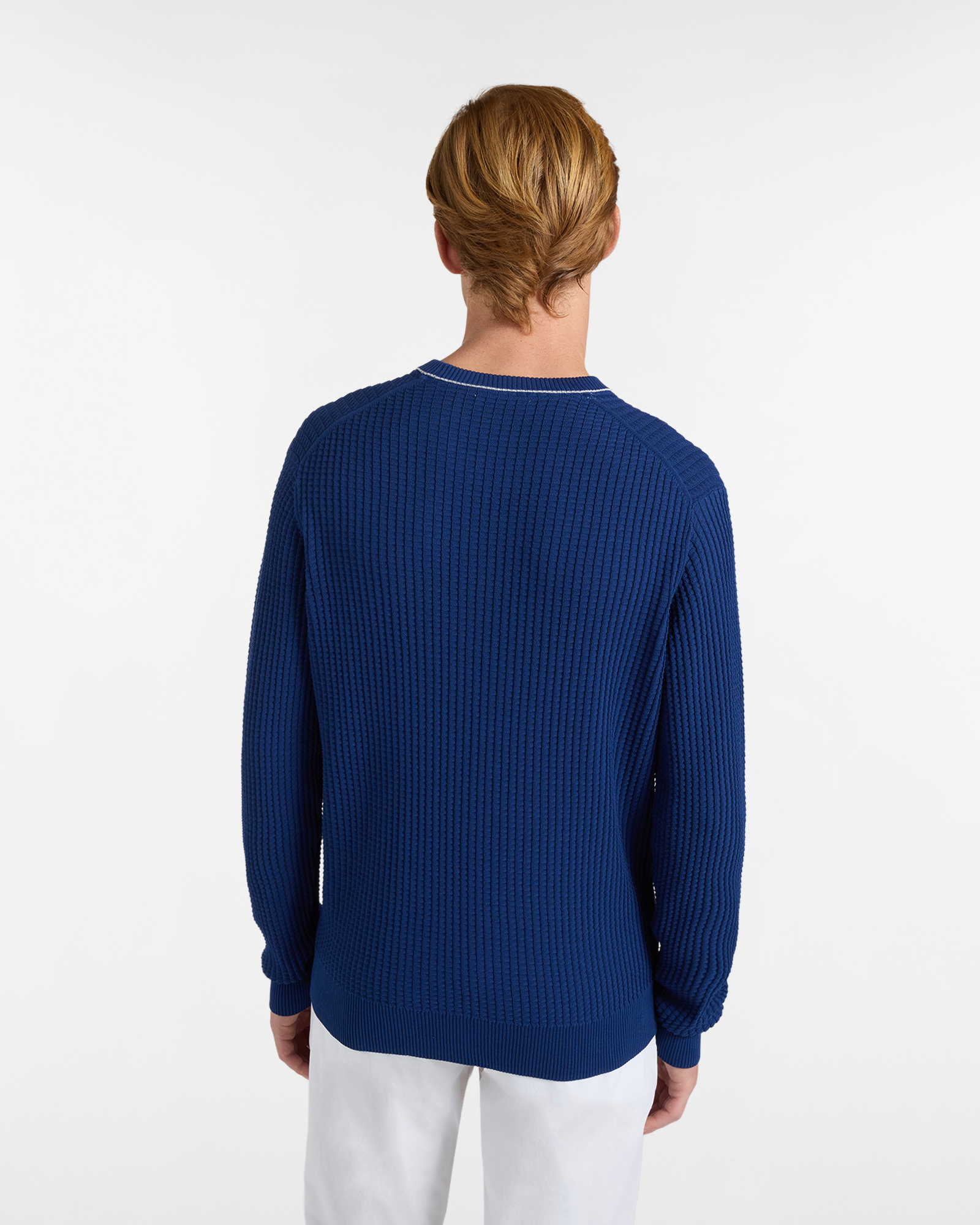 Girocollo Uomo in Crepe Punto Coste