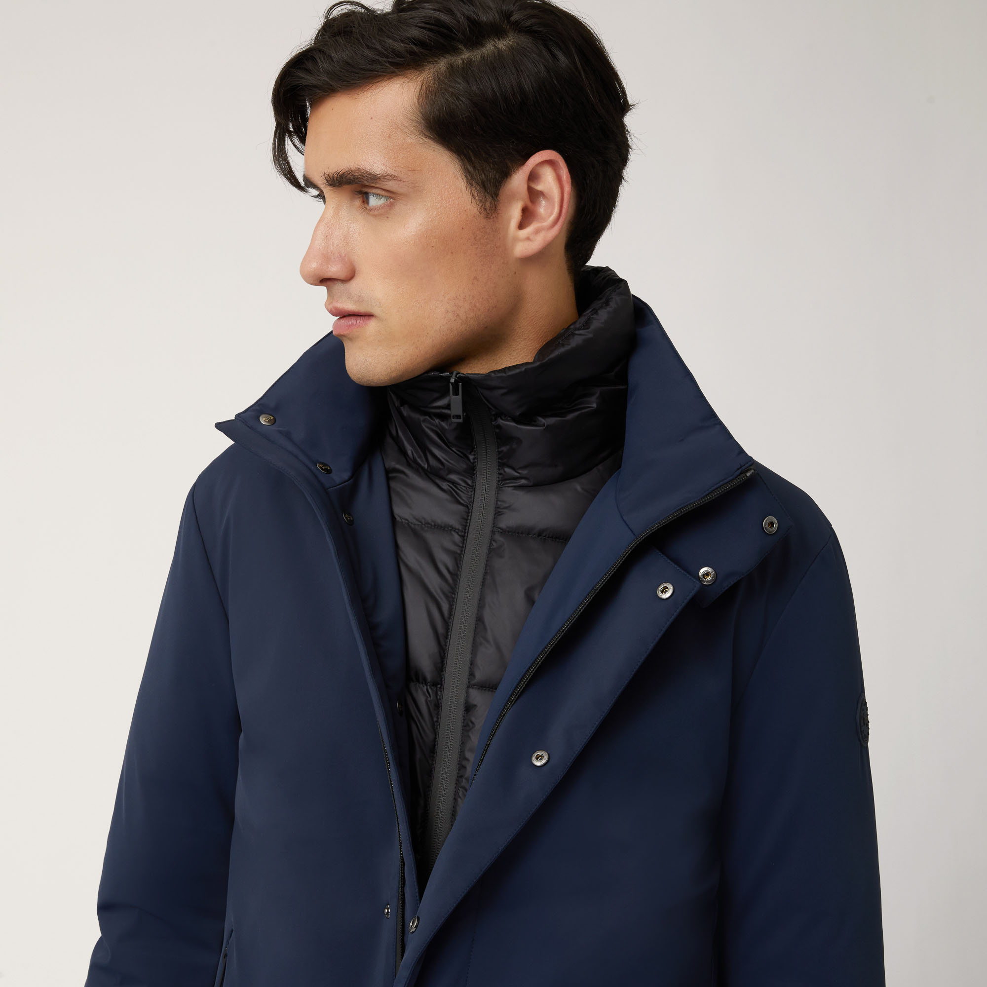 Field Jacket Con Interno Imbottito, Blu Navy, large image number 2