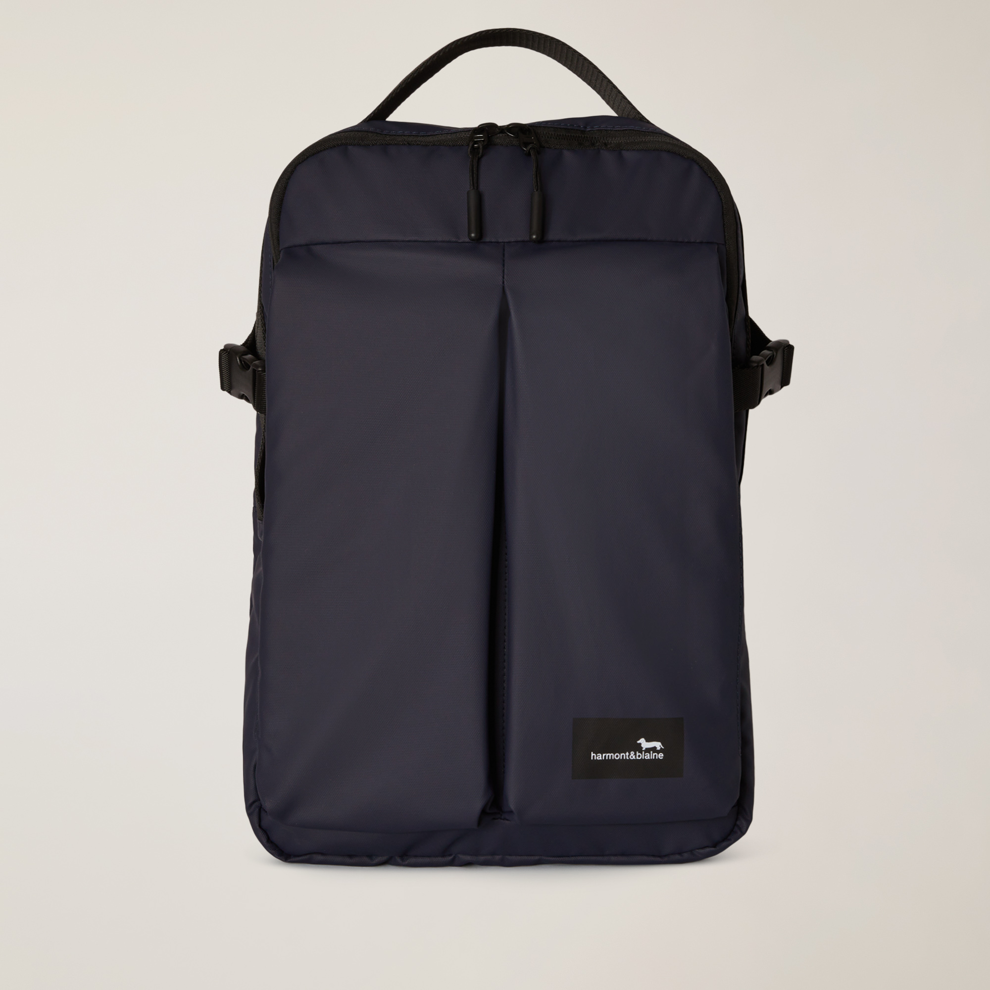 Zaino Compatto In Nylon, Blu scuro, large image number 0