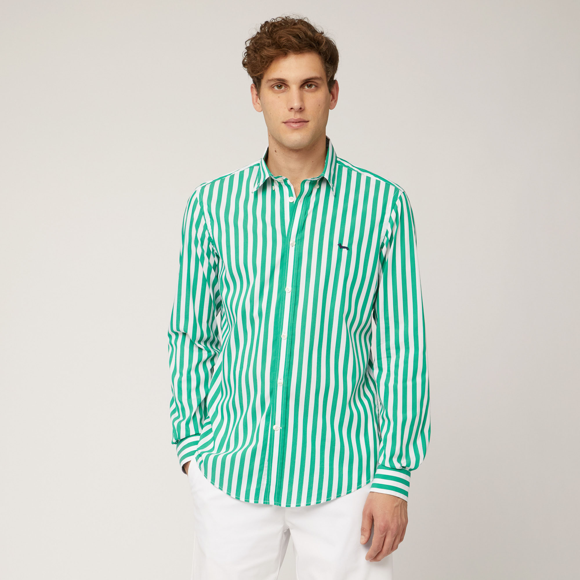 Striped Stretch Cotton Shirt
