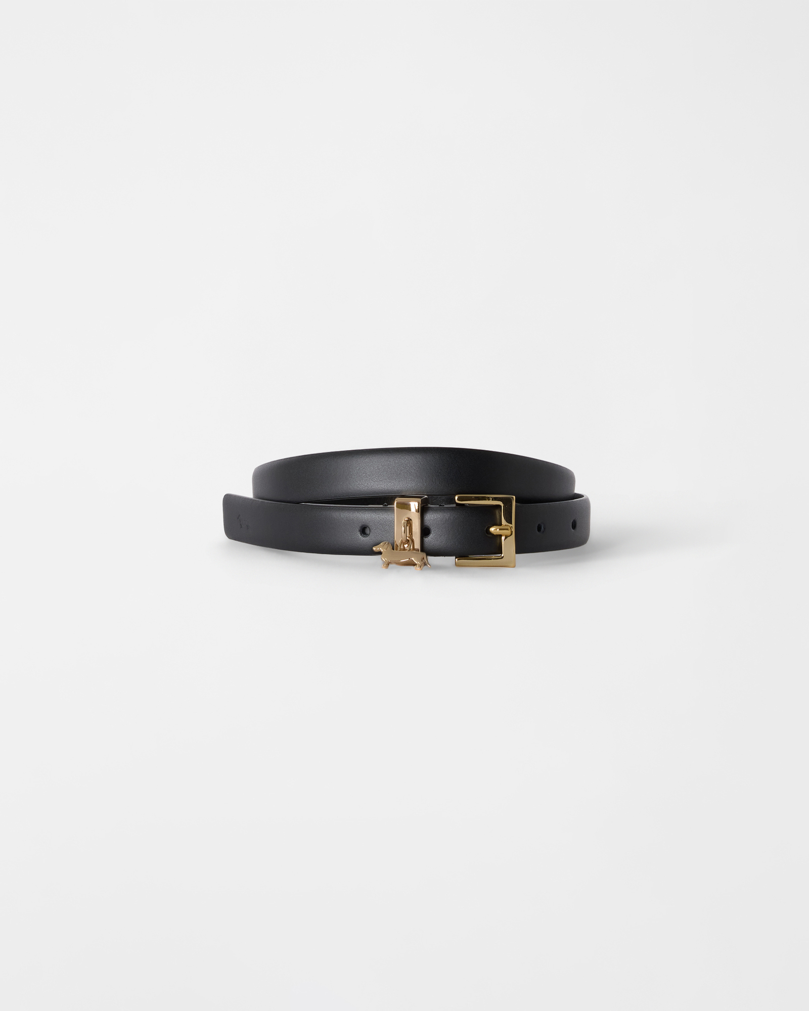 Women&rsquo;s black genuine leather belt