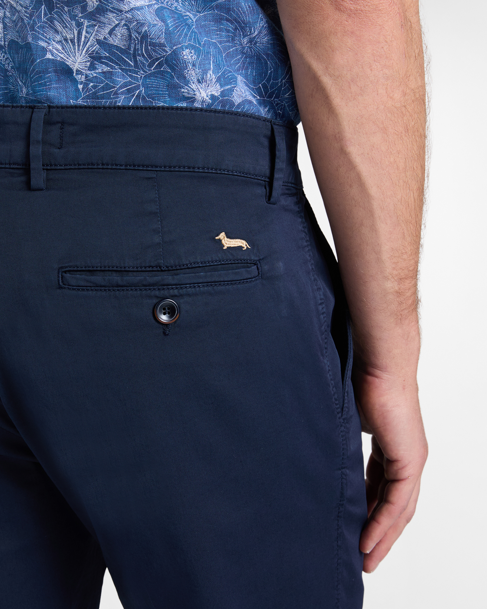 Men's basic regular fit Bermuda shorts, Blue, large image number 2