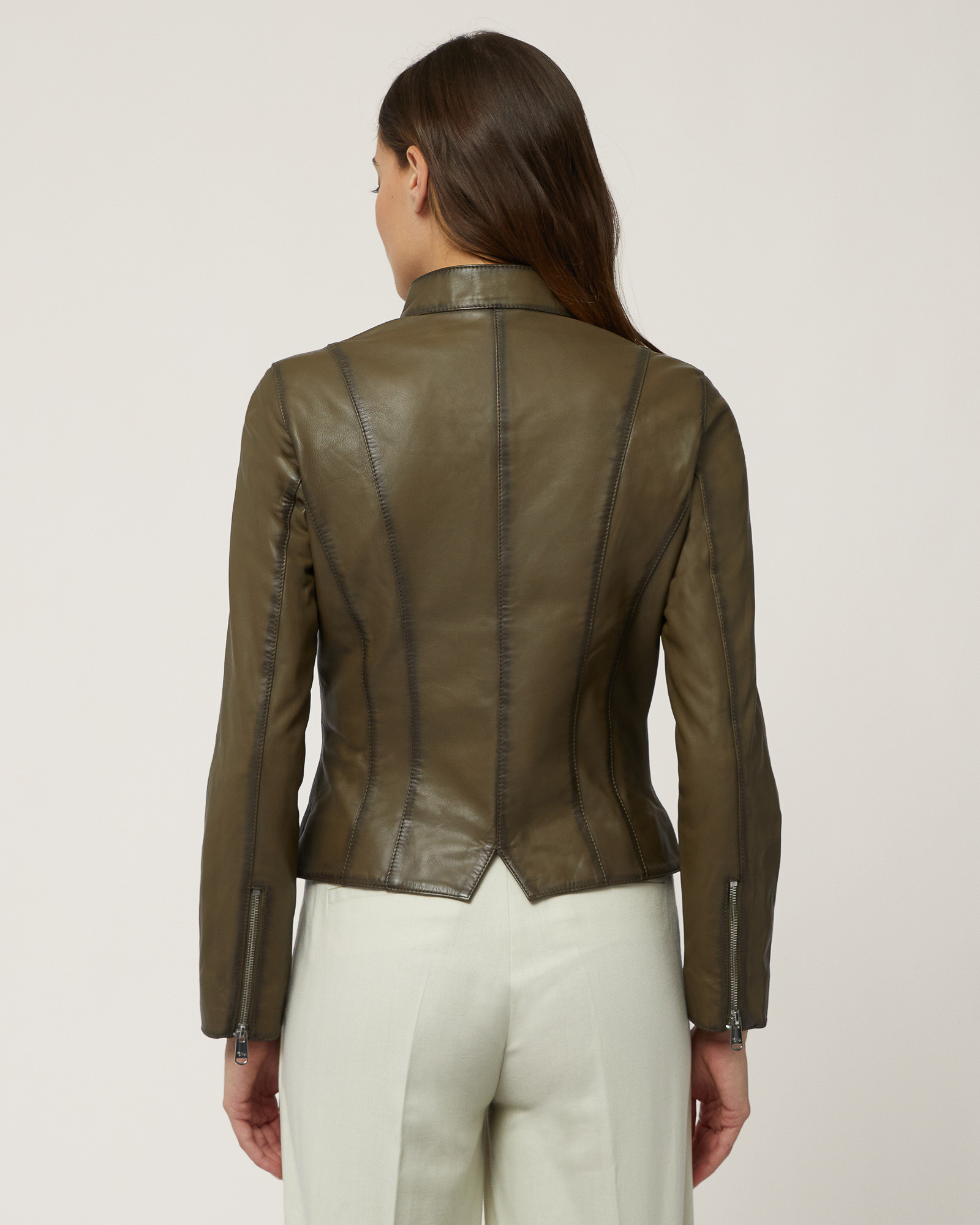 Genuine Leather Slim-Fit Jacket