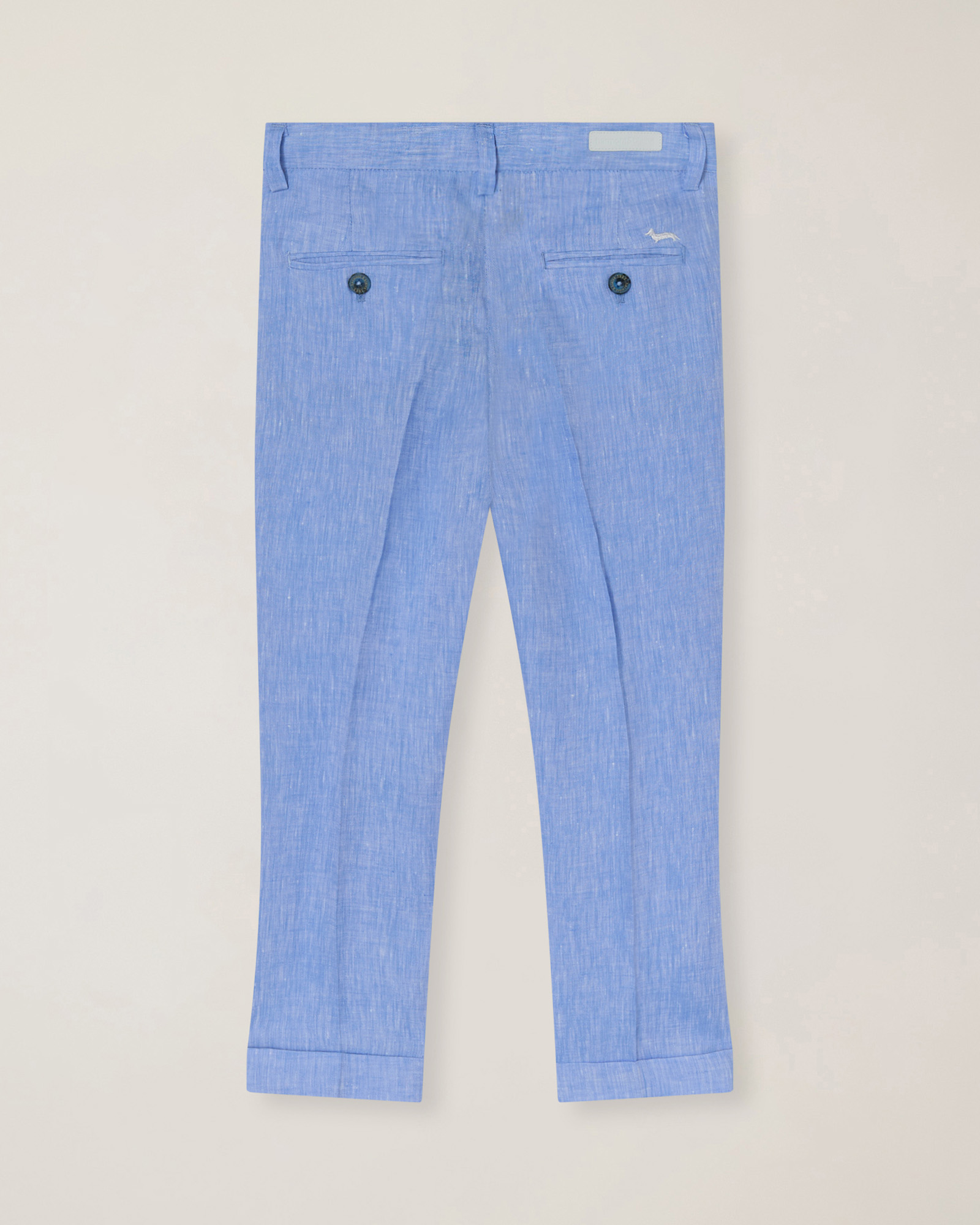 Linen pants with slash pocket, Light Blue, large image number 1