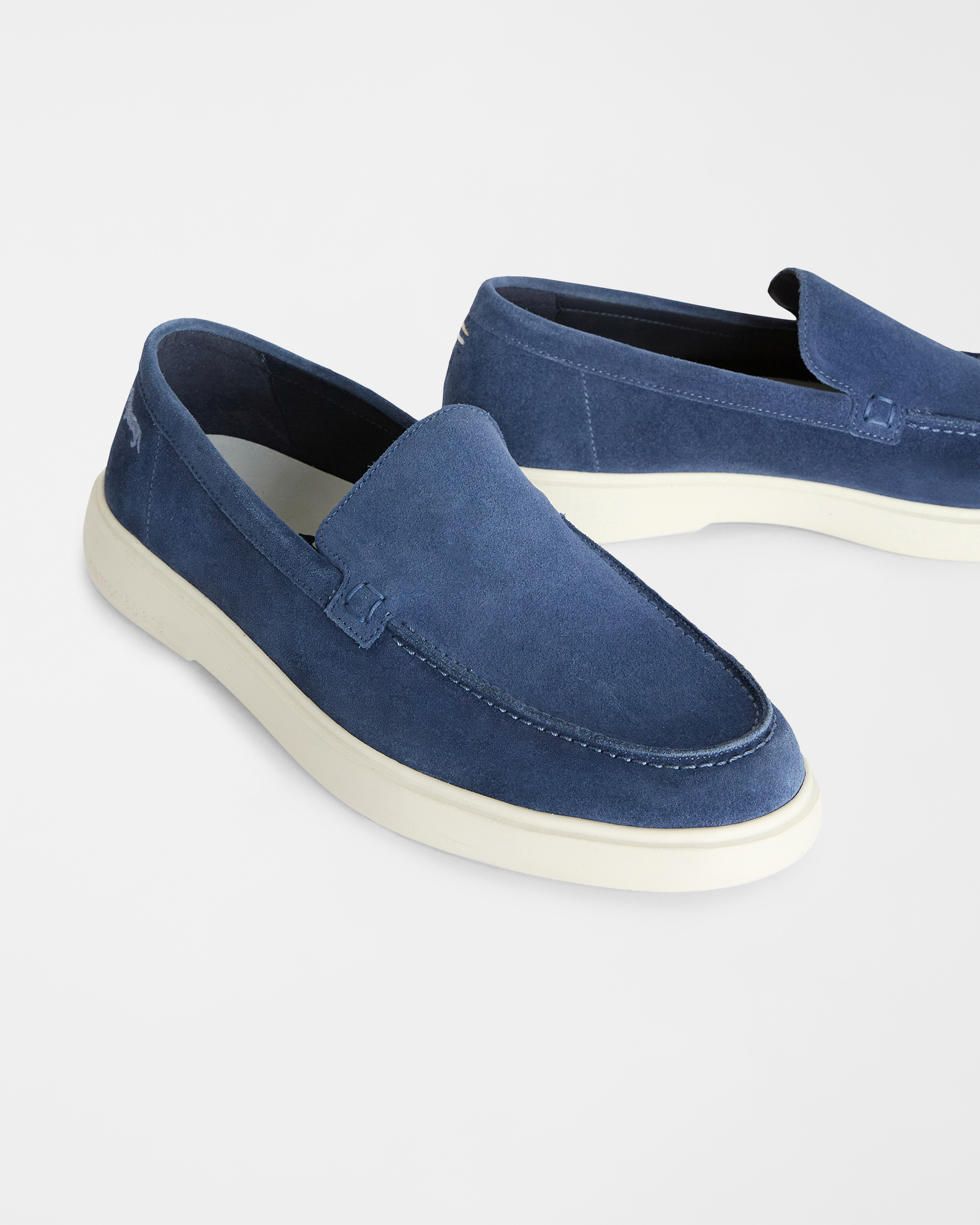 Slip-on in suede, Blu, large image number 3