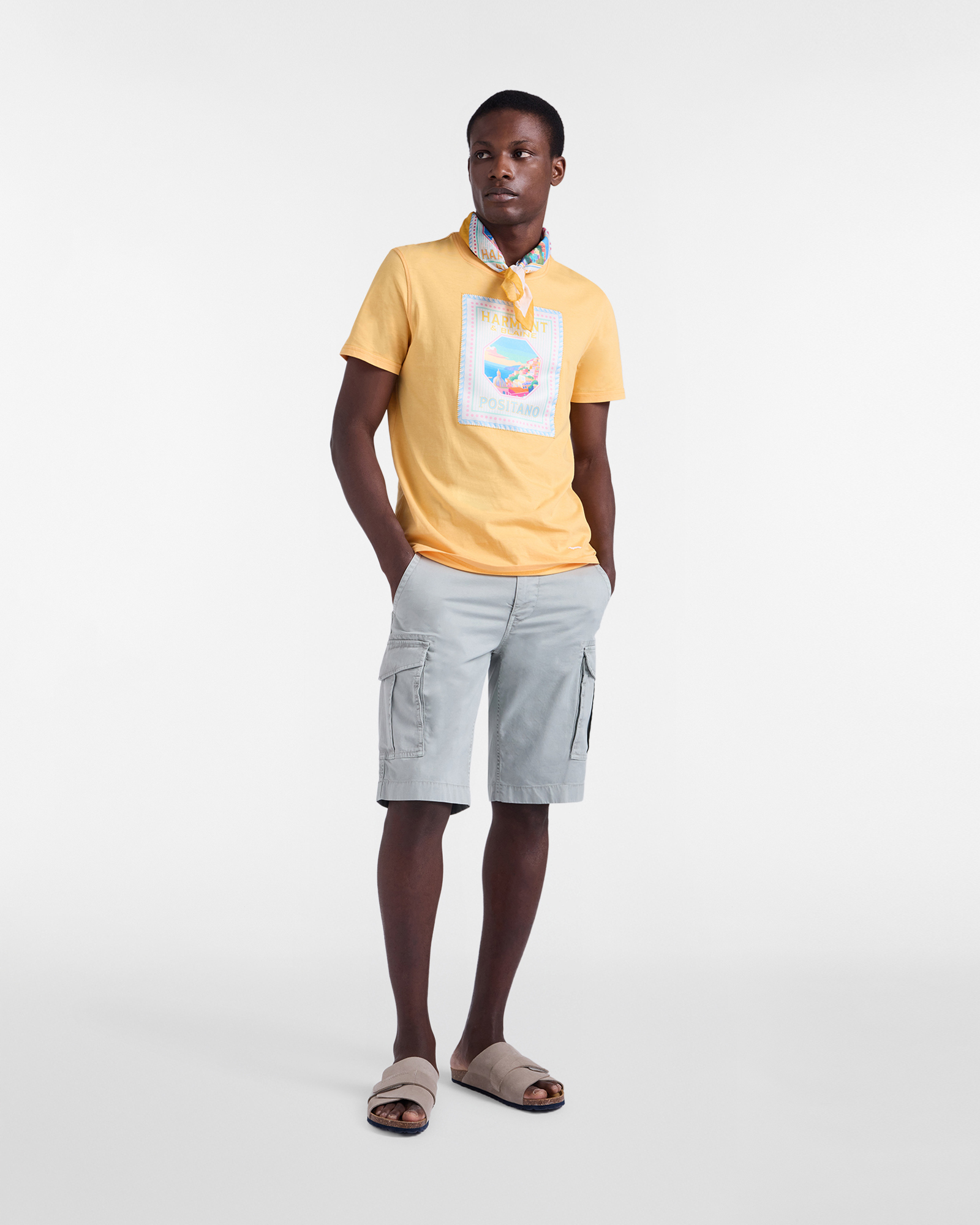 Postcard capsule T-shirt, Orange, large image number 3