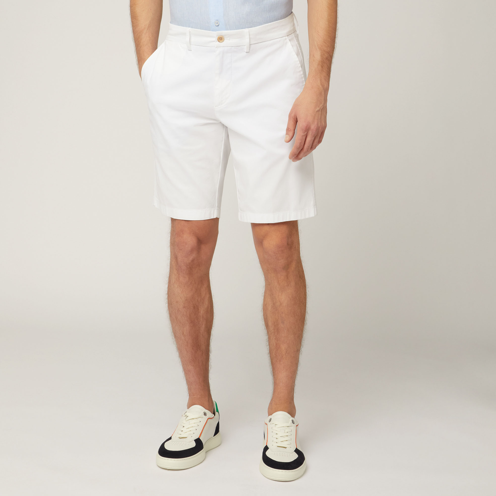 Stretch Cotton Bermuda Shorts