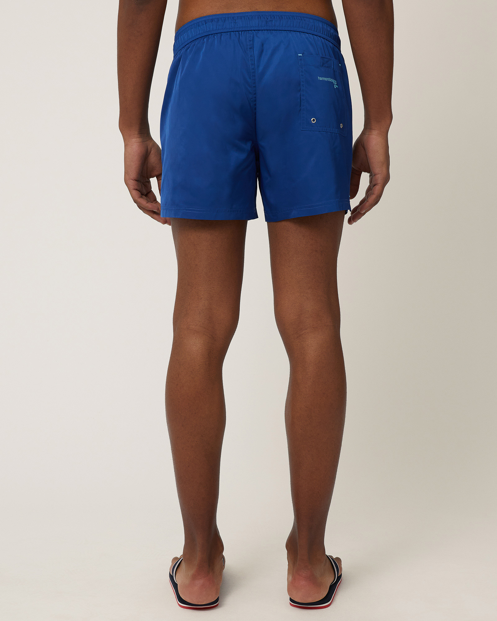 Shorts Da Mare Con Lettering, Blu Elettrico, large image number 1