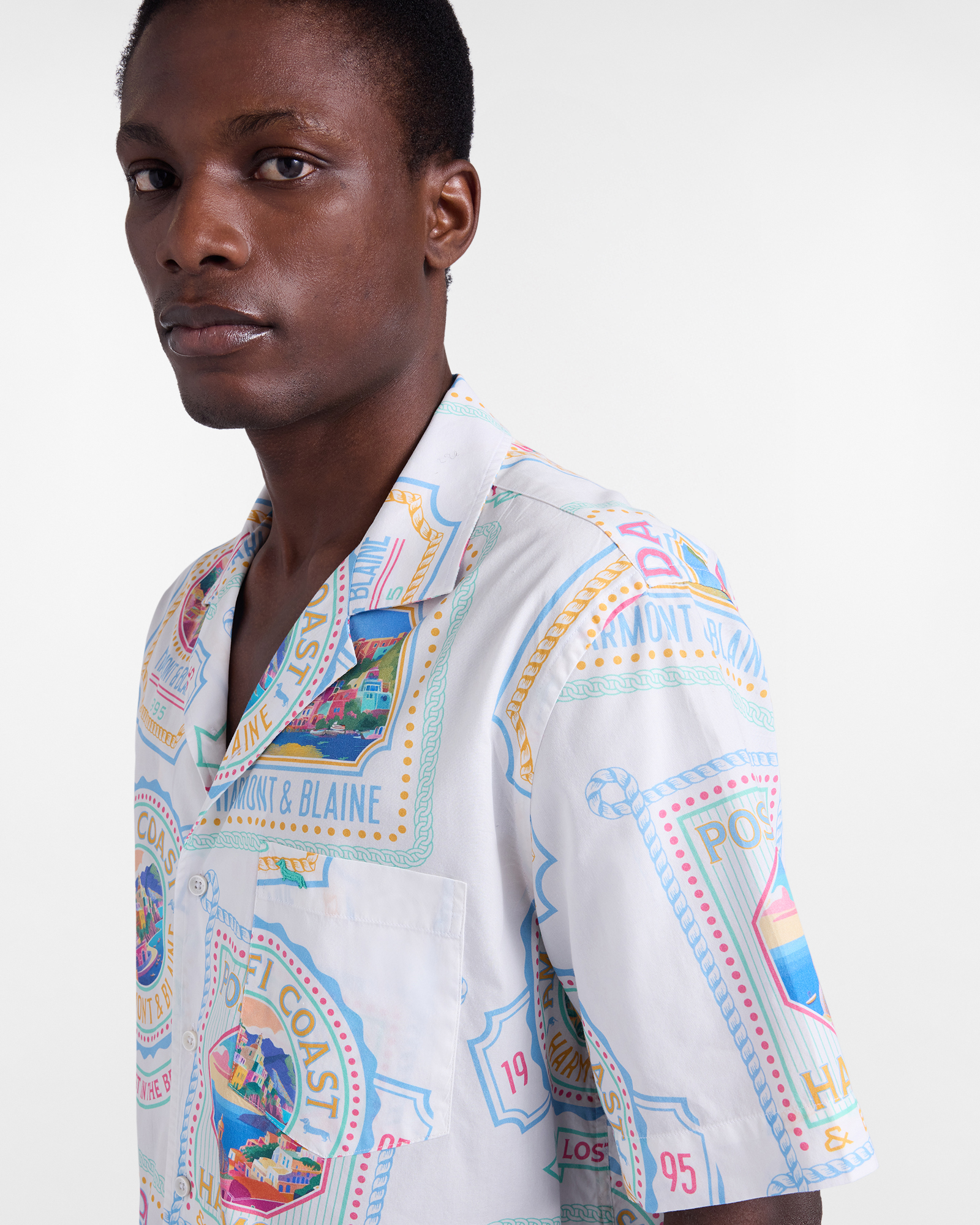 Men's Postcard capsule bowling shirt