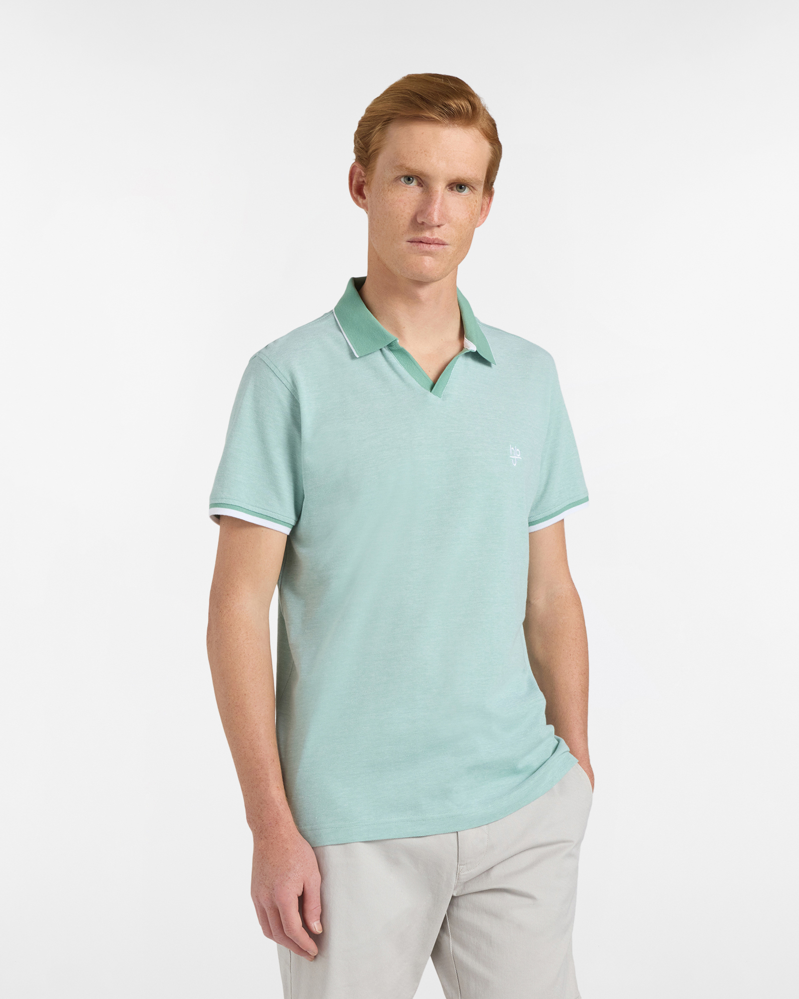 Polo uomo regular fit dettagli a contrasto