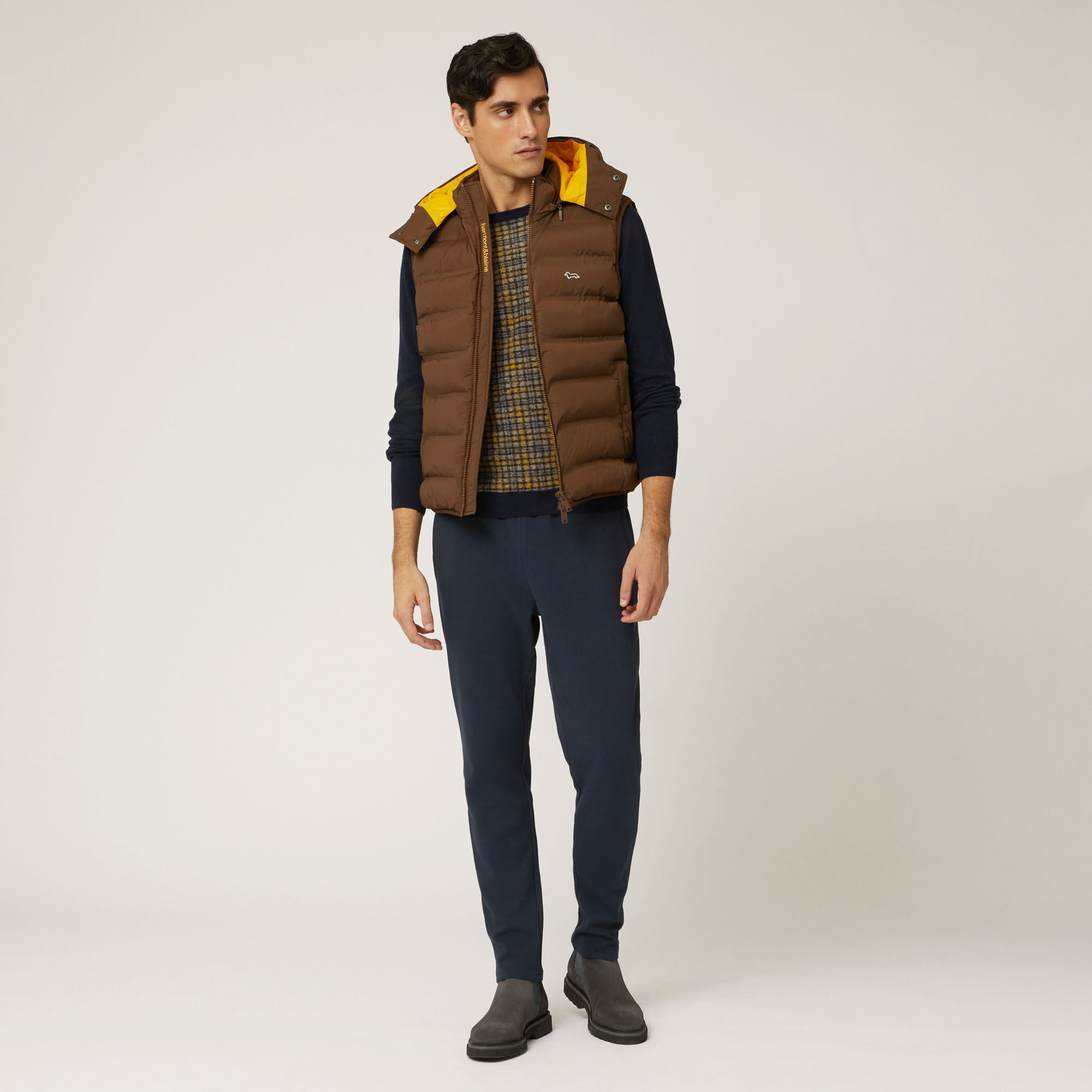 Gilet Matelassé Thermofix Avec Broderie, Marron, large image number 3