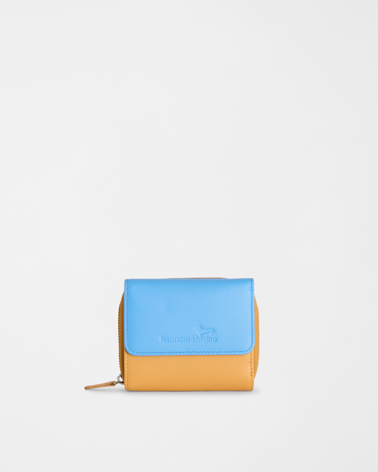 Portafoglio compatto in pelle