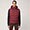 Smanicato Imbottito Con Cappuccio, Rosso Scuro, swatch