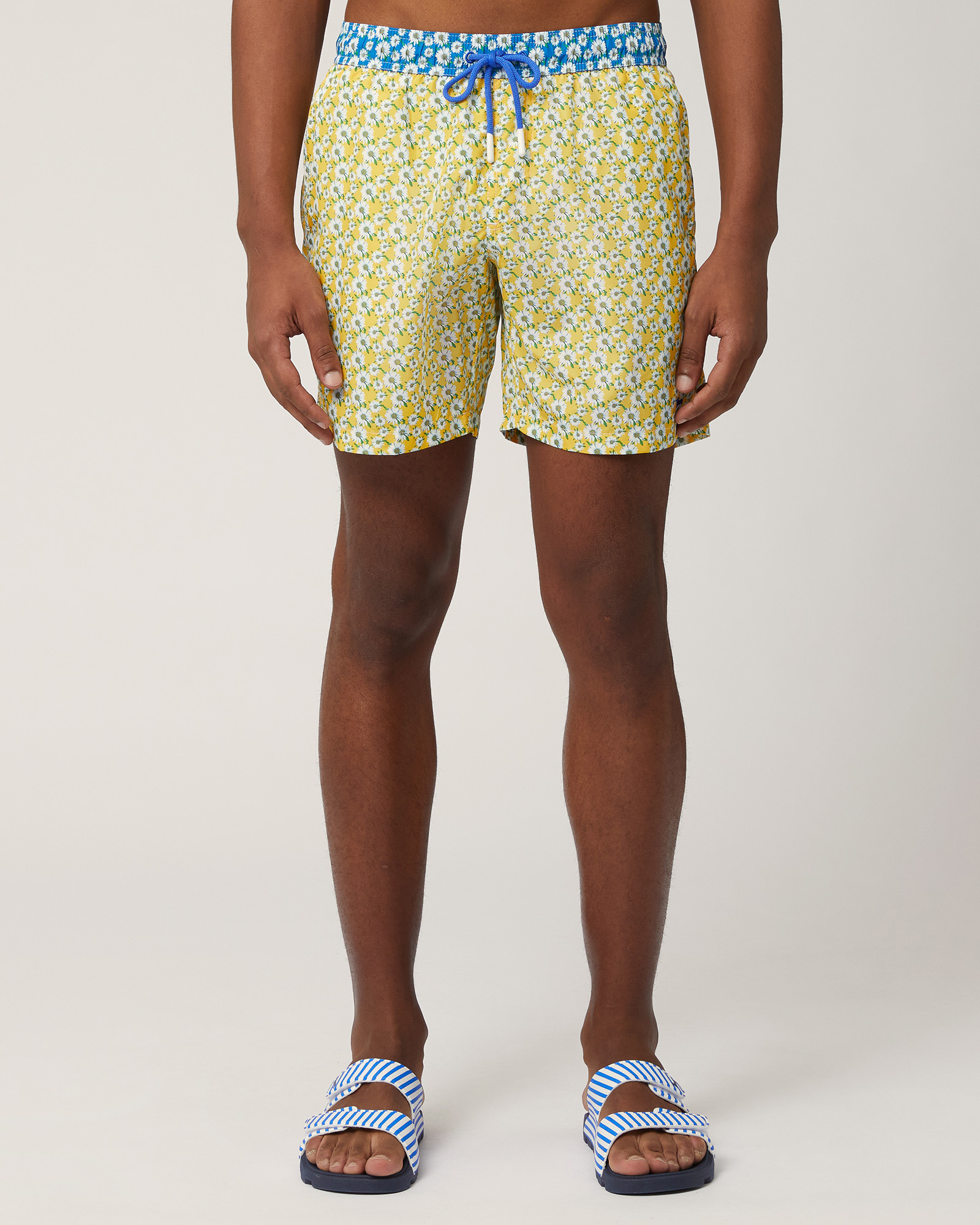 Swim Trunks with Daisies