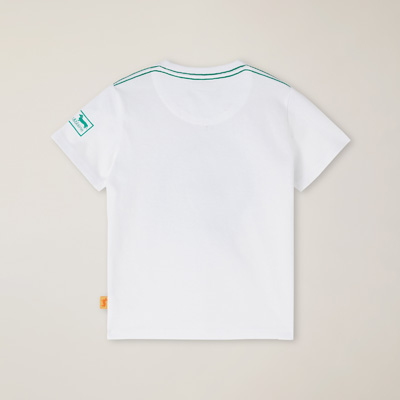 Organic cotton T-shirt with logo print