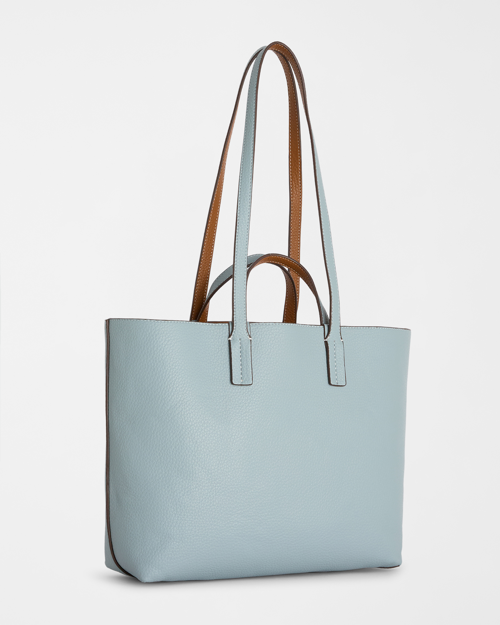 Borsa Shopping Reversibile, Blu, large image number 1