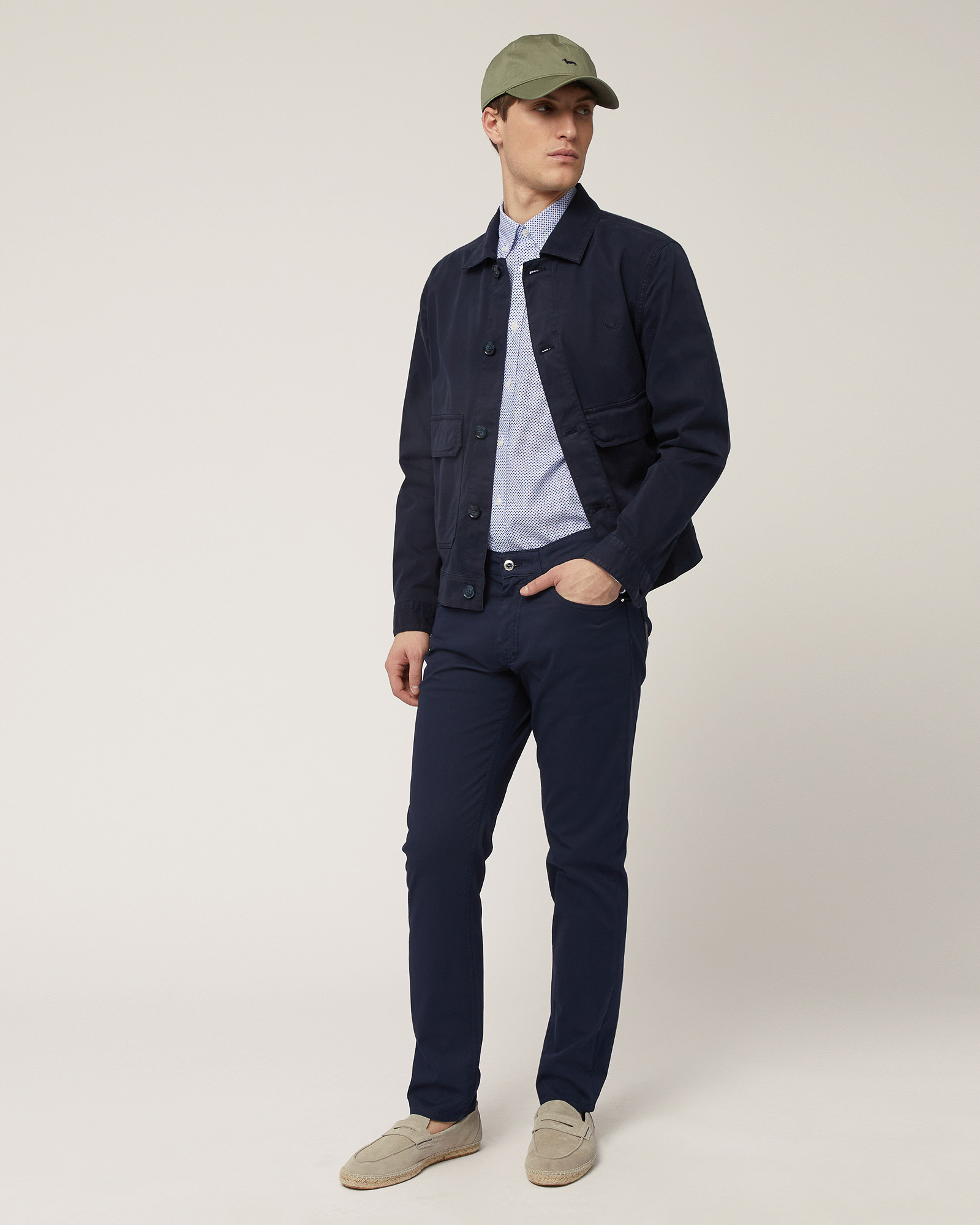 Pants with Back Logo, Navy Blue, large image number 3
