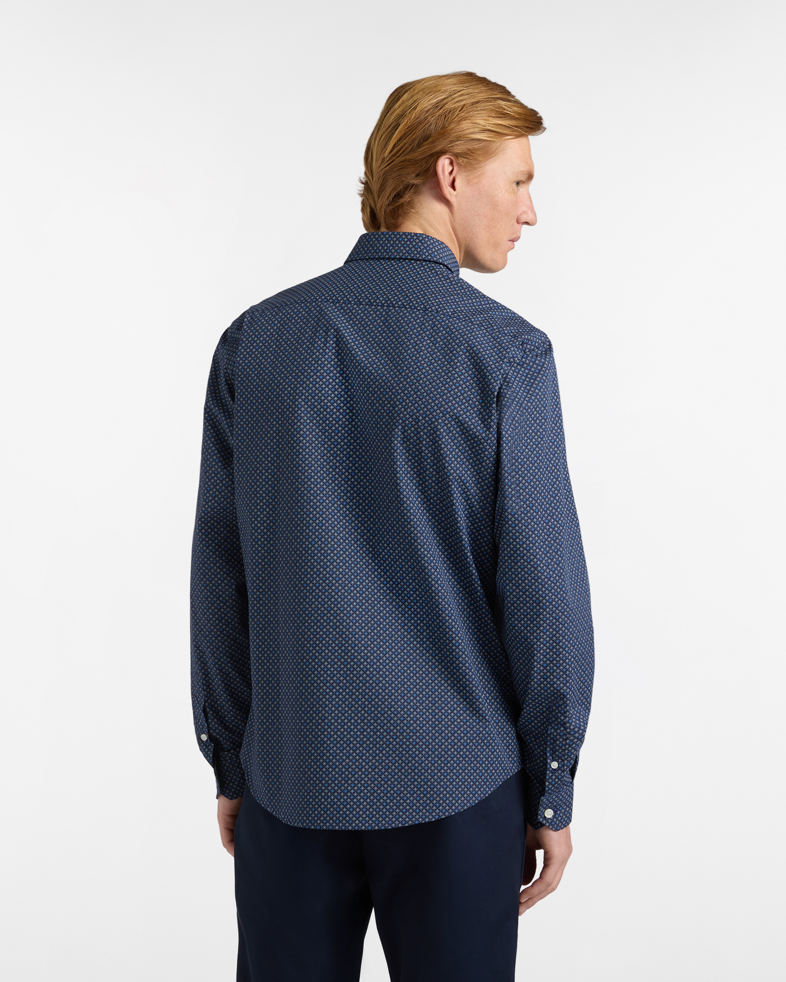 Camicia Uomo Micro Stampa Narrow Fit