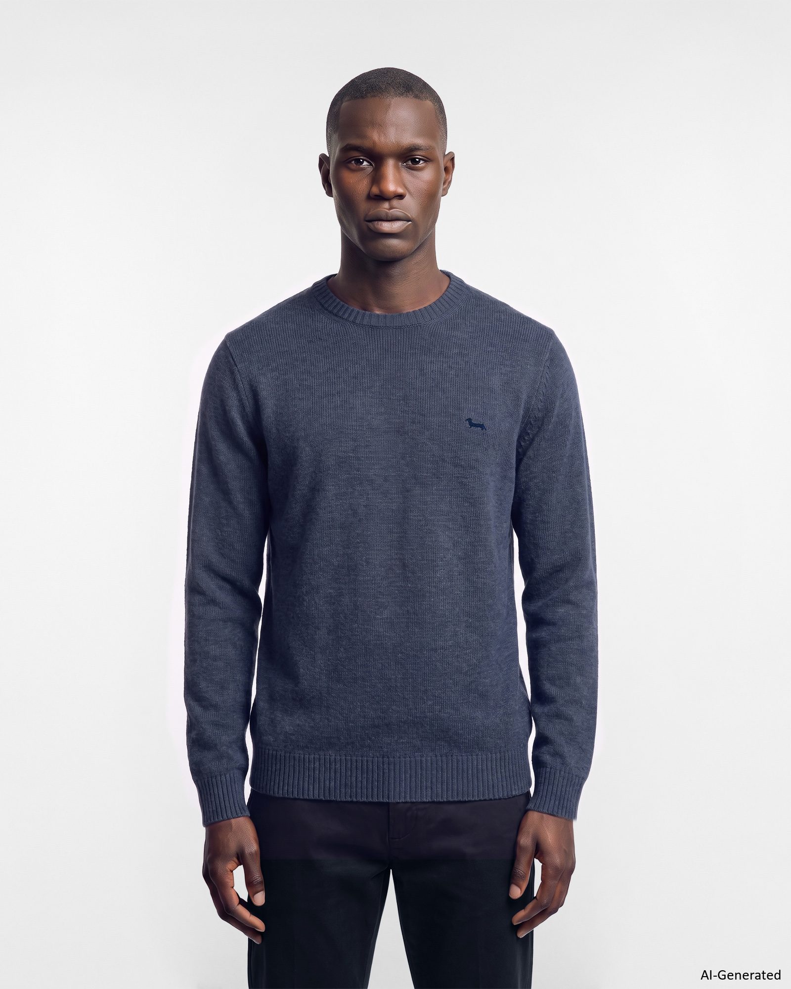 Maglia Uomo in misto lana Regular Fit Made in Italy, BLU SPORT, large