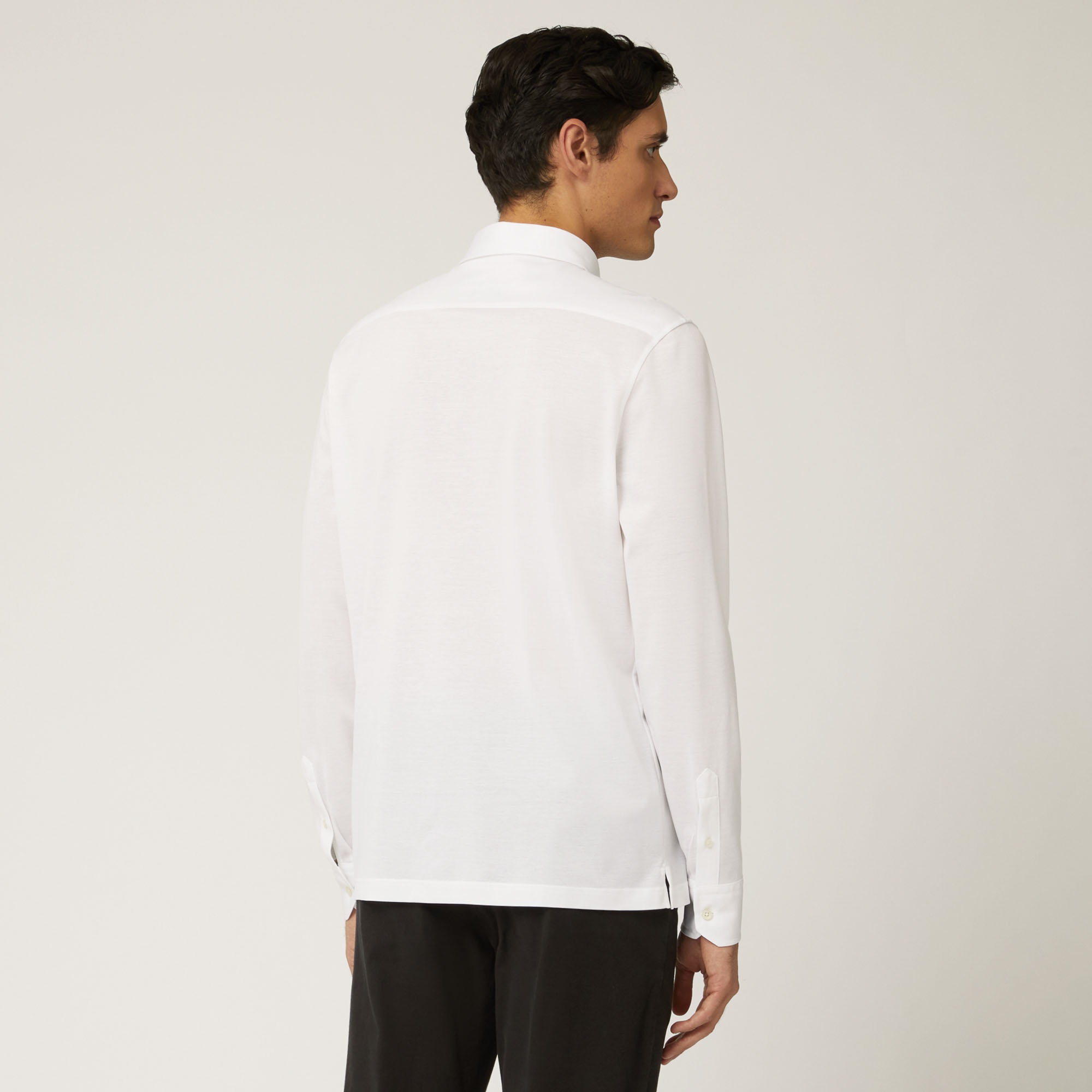 Camisa Casual De Algodón, Blanco, large image number 1