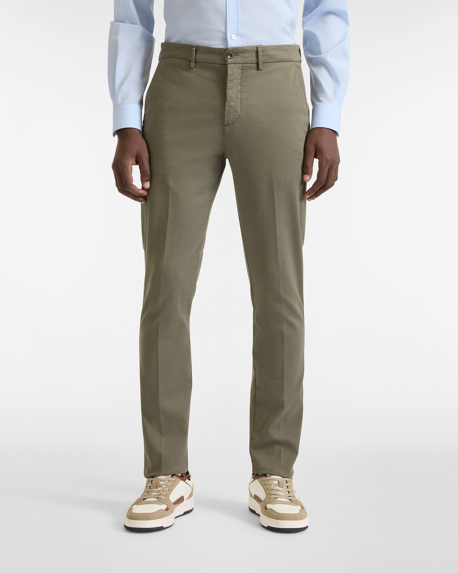 Chino Trousers in Gabardine, Military Green, large image number 0