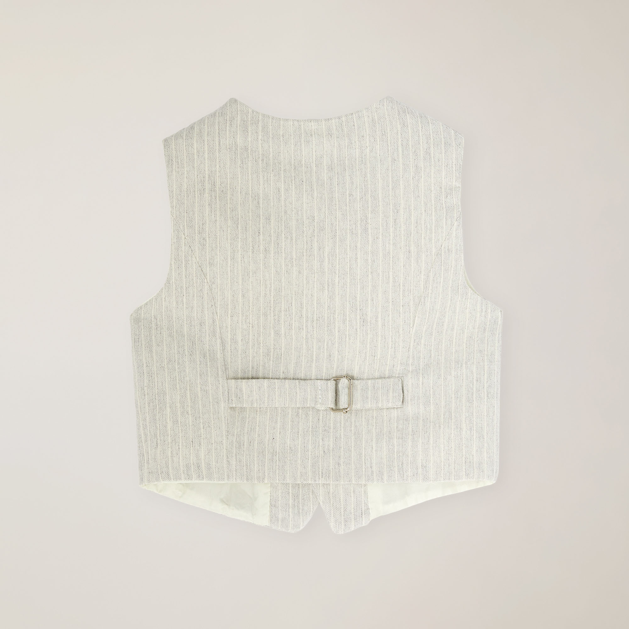 Gilet fantasia check, Grigio Perla, large image number 1