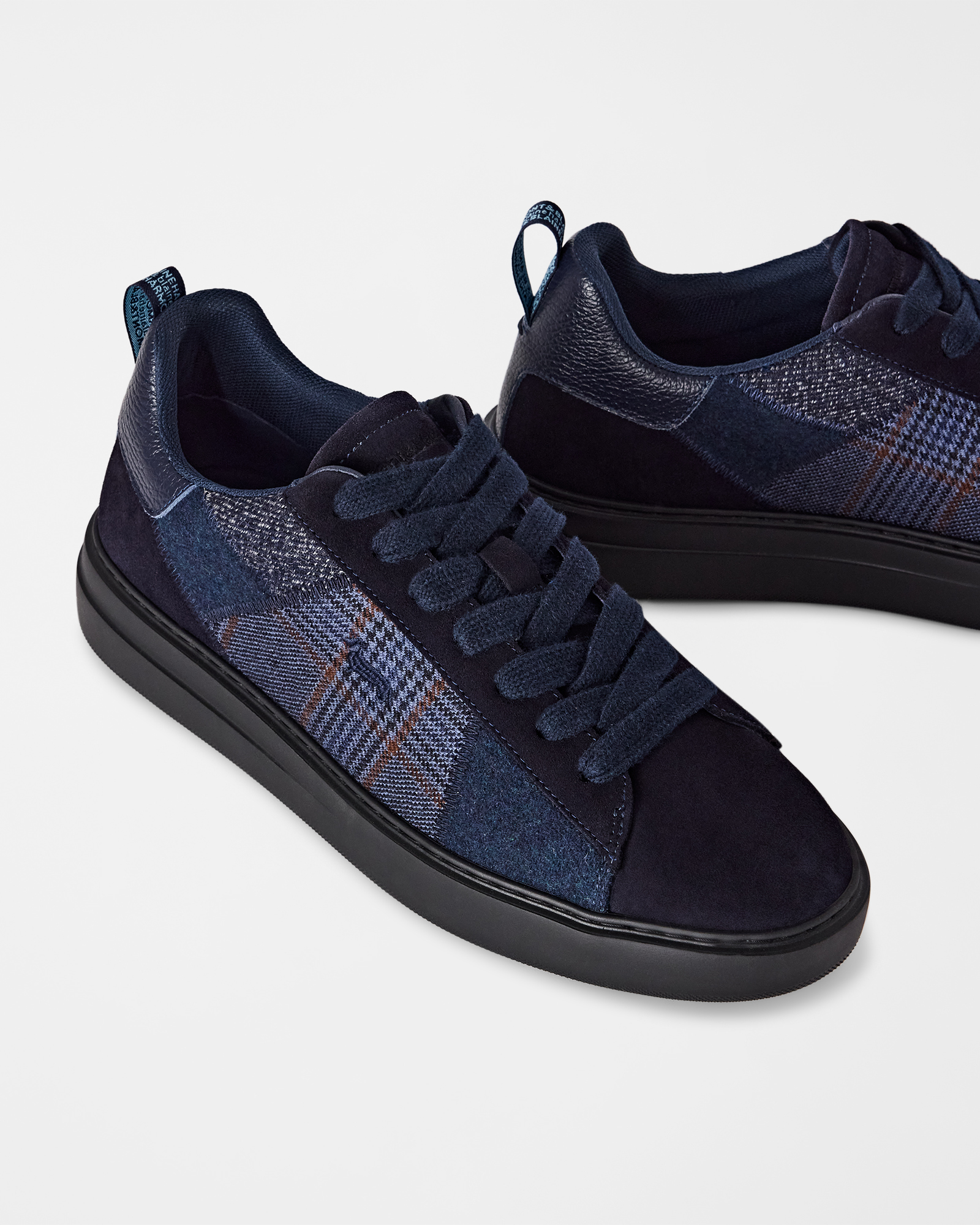 MEN&rsquo;S SUEDE SHOE - TEX FELT, BLUE - BLUE, large image number 3