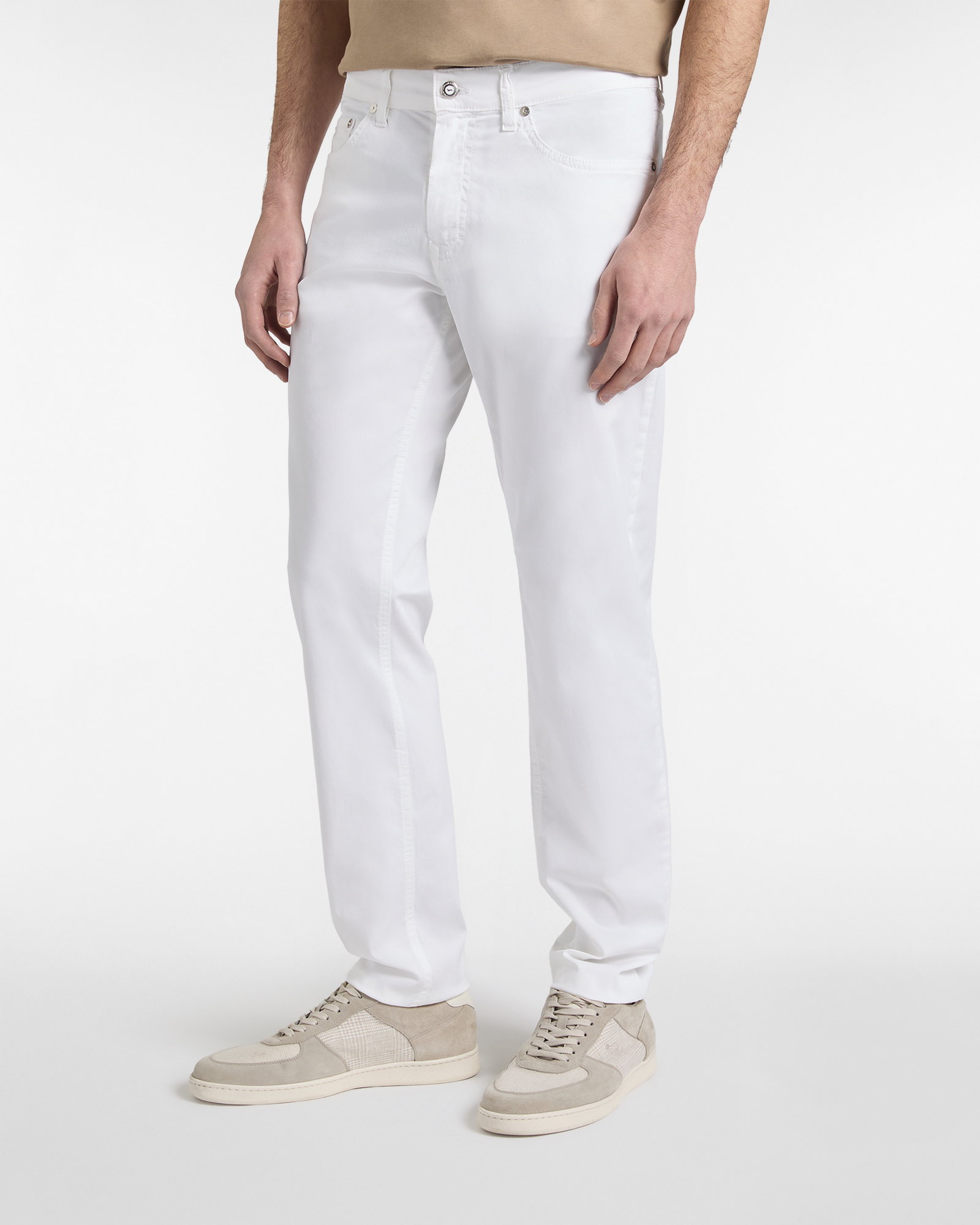 Narrow-fit five-pocket trousers