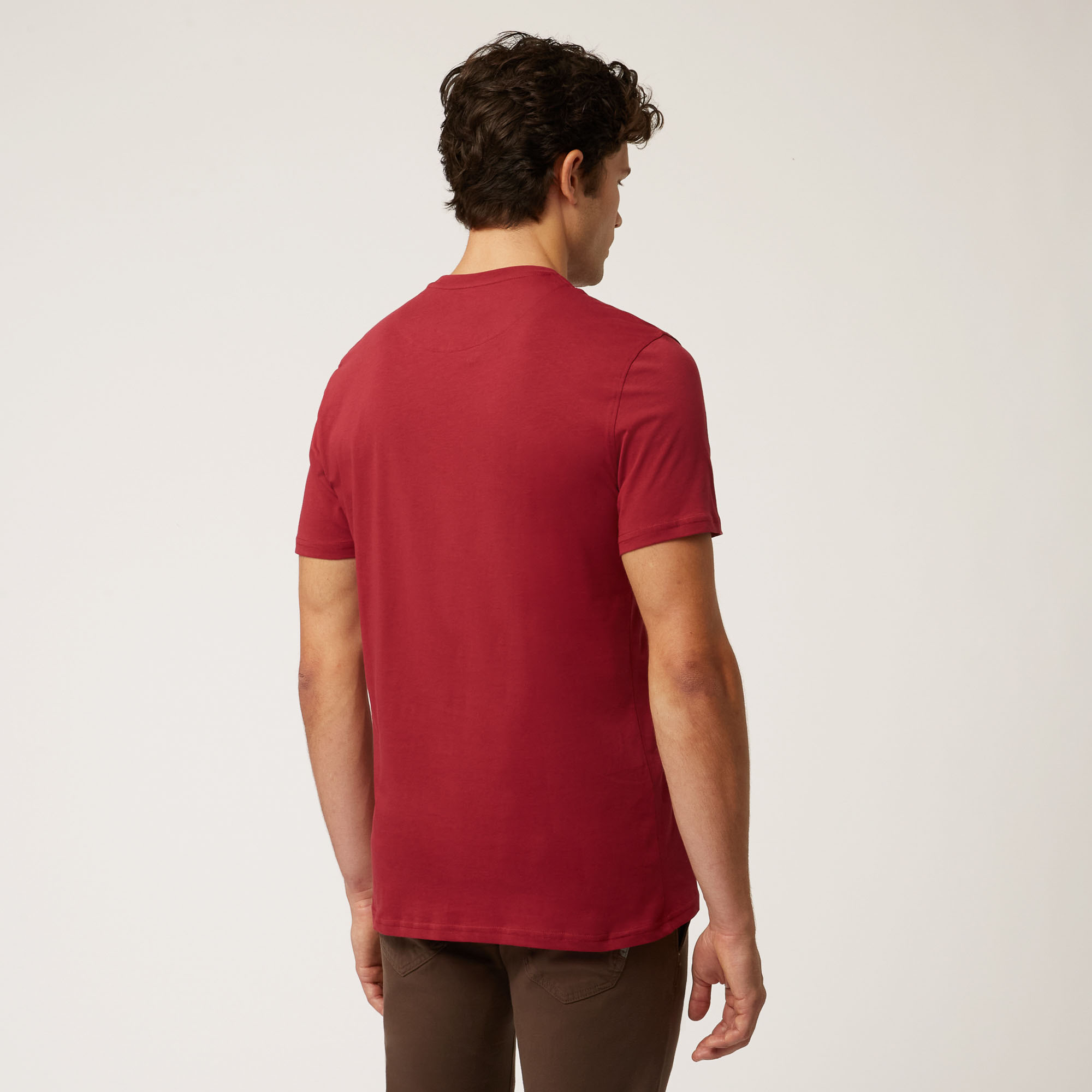 T-Shirt In Cotone Con Bassotto Multicolor, Porpora, large image number 1
