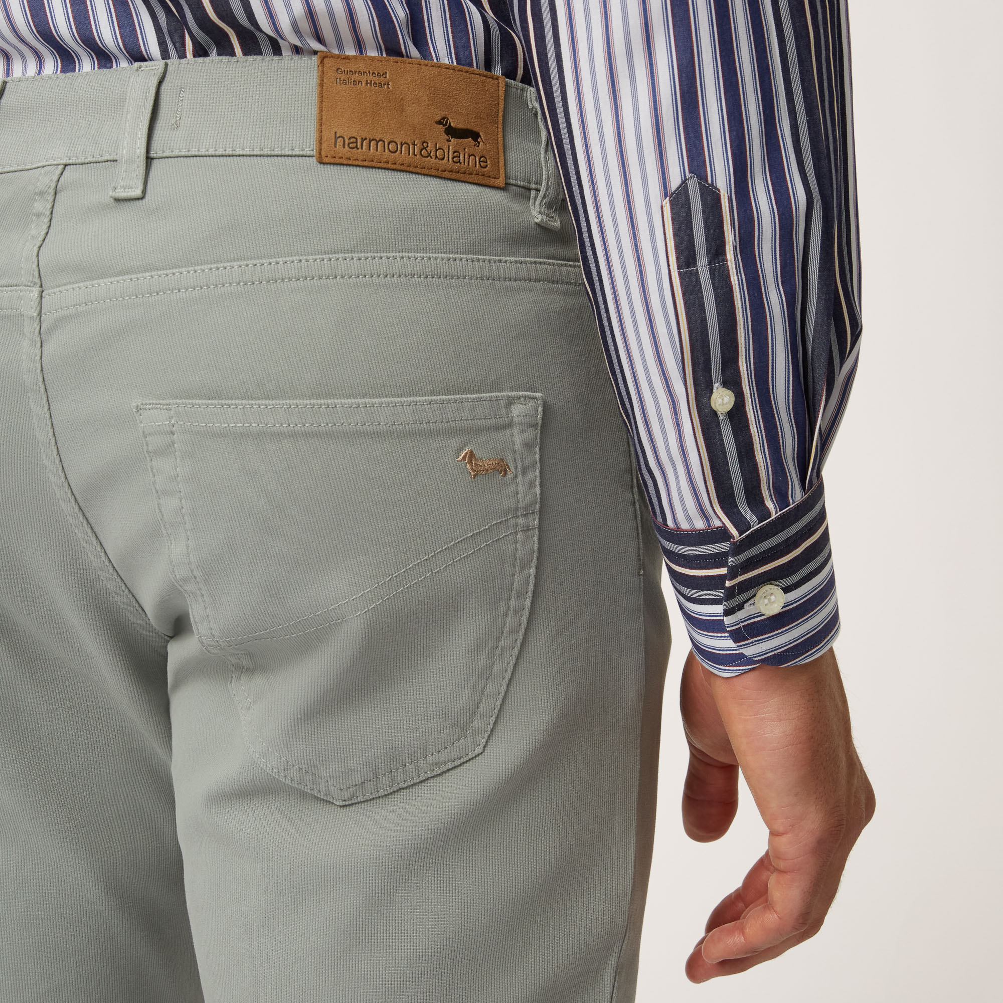 Pantalone Cinque Tasche Narrow Fit, Grigio, large image number 2