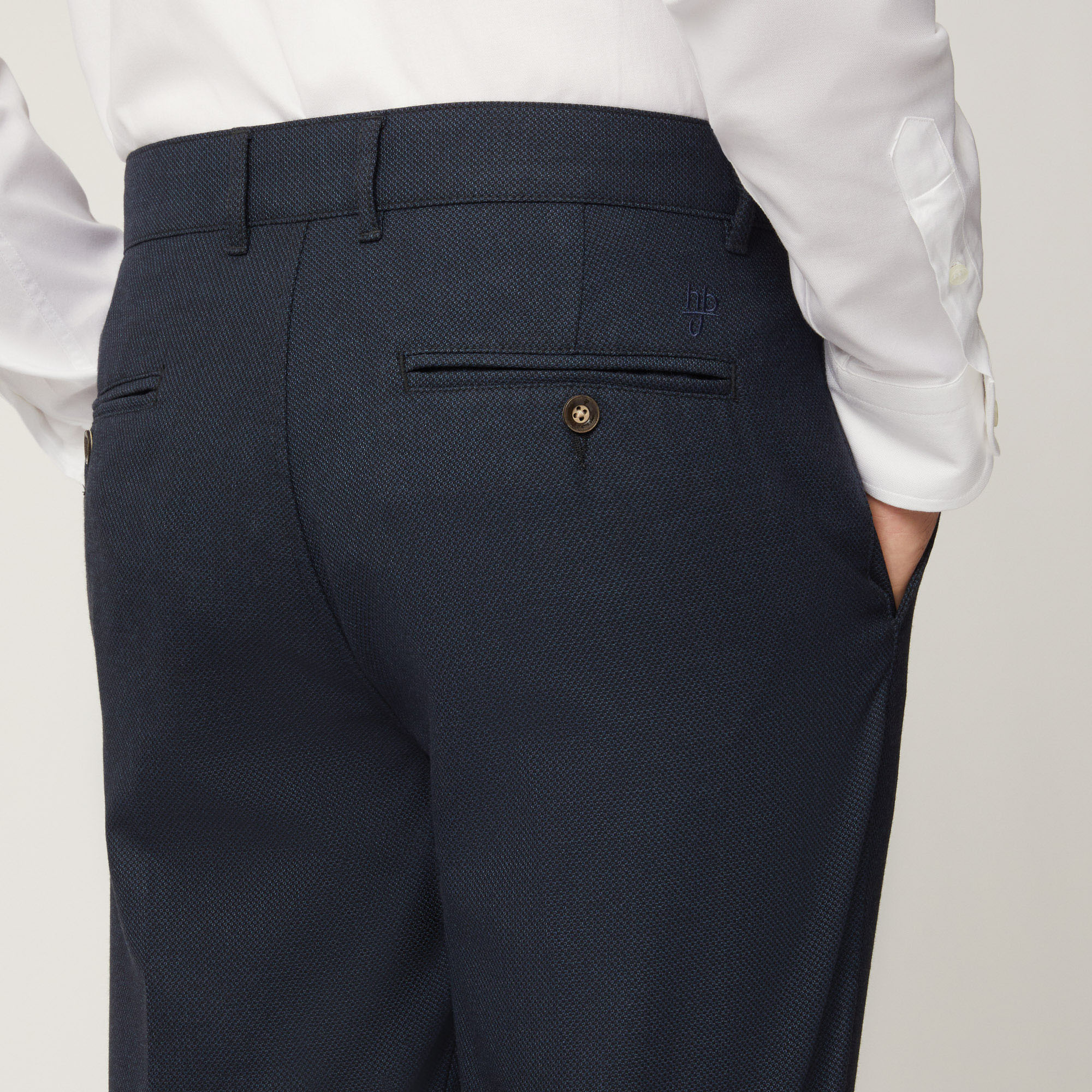 Pantalone Chino In Cotone Stampato, Light Blue, large image number 2