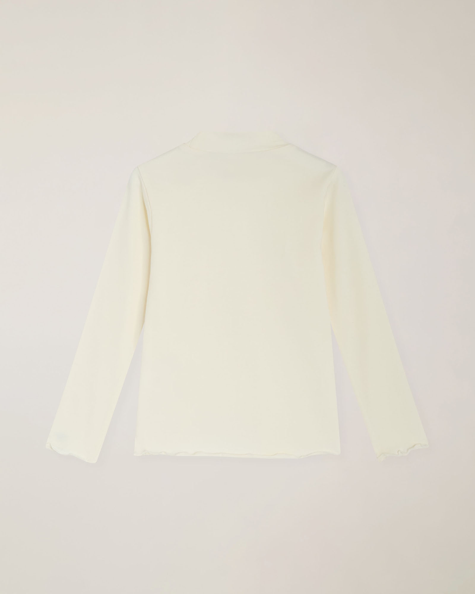 Turtleneck T‑shirt with logo embroidery
