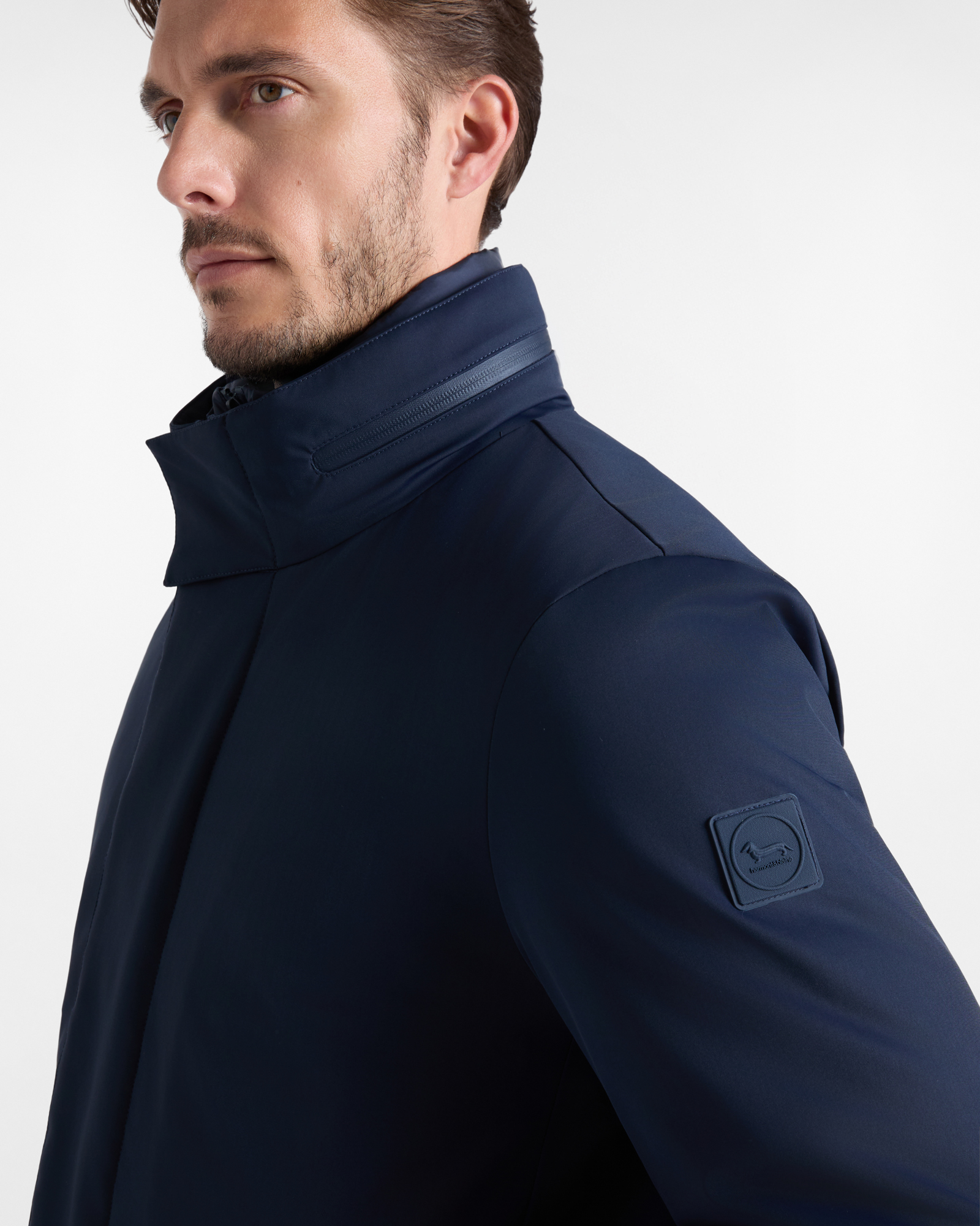 Men&rsquo;s Stretch Nylon Field Jacket, NAVY BLUE, large