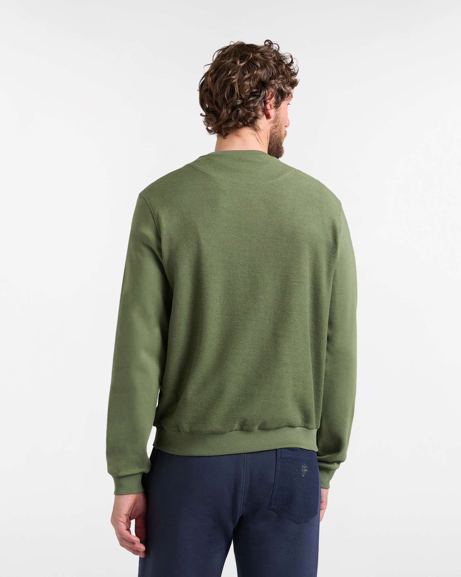 Felpa Uomo Girocollo in Tessuto Reverse