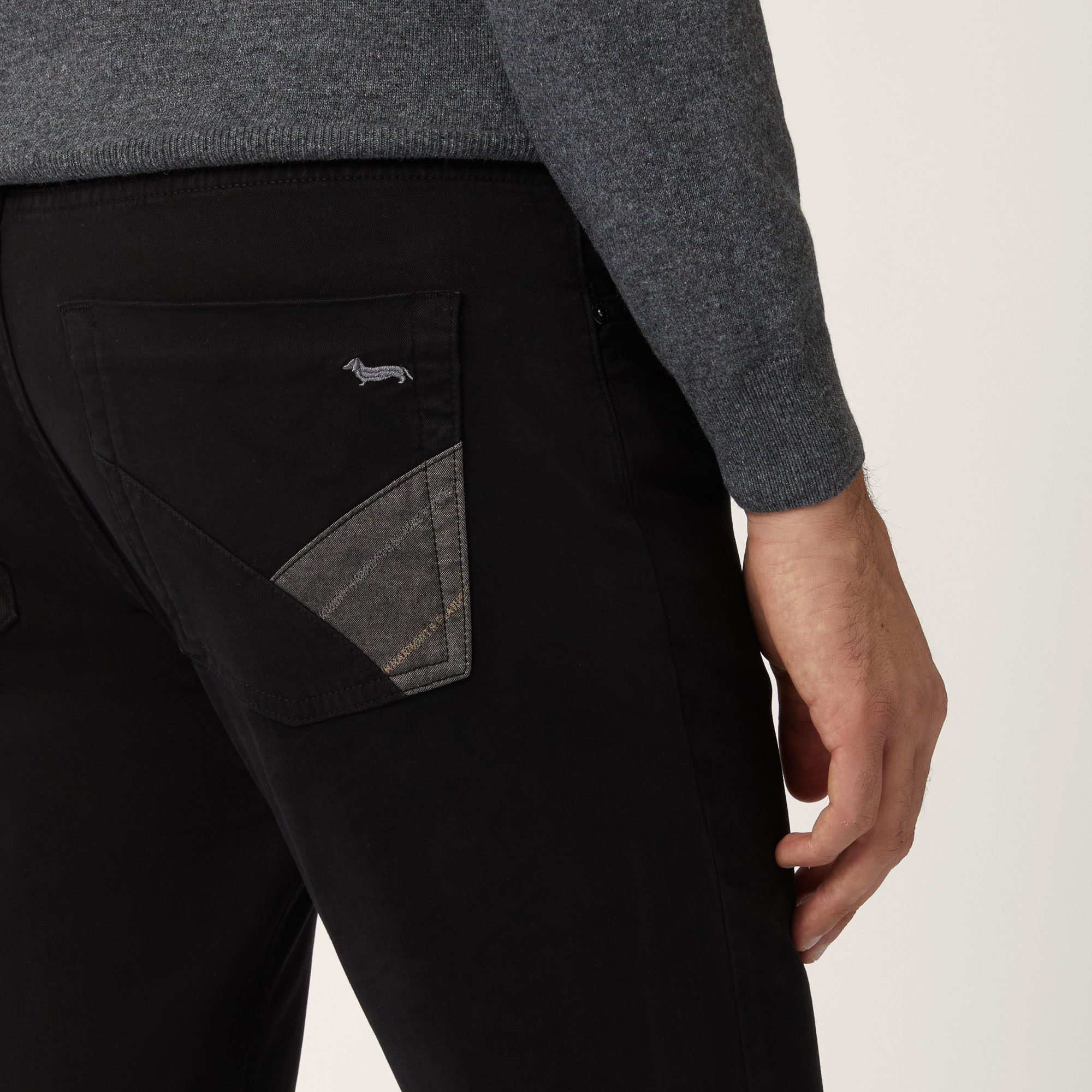 Pantalone In Cotone Stretch Ski Lounge, Nero, large image number 2