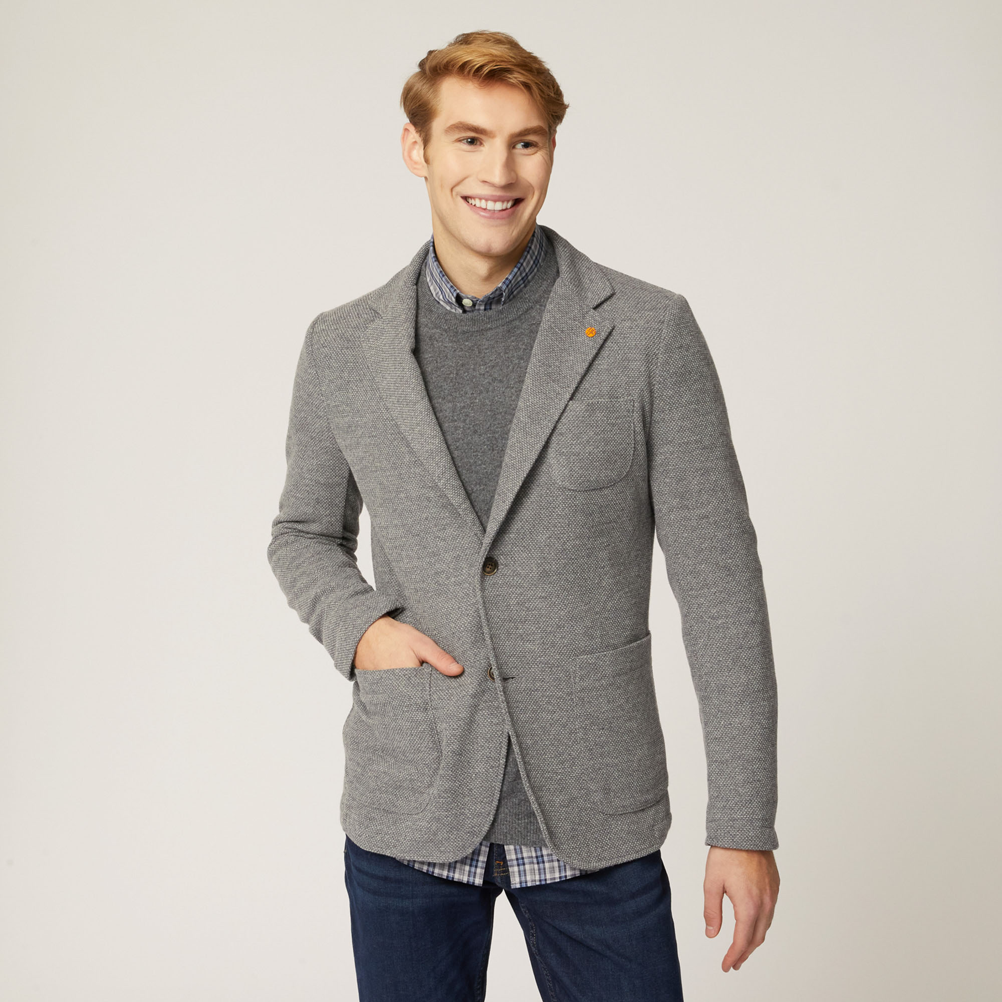 Giacca Uomo Harmont & Blaine Jeans , Grigio Acciaio, large image number 0