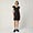Sheath Dress With Back Slit, Grigio Scuro, swatch