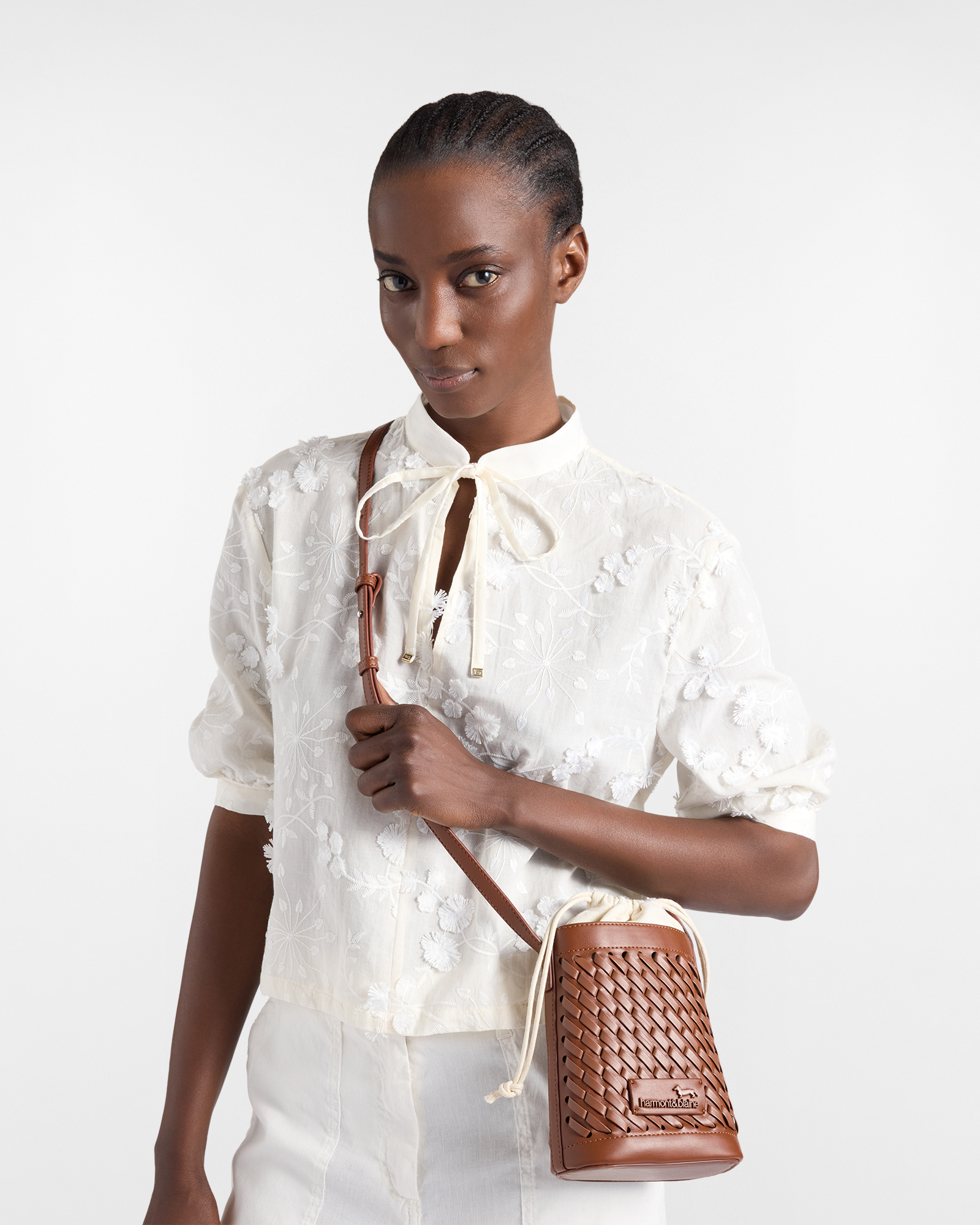 Small bucket bag, Brown/Red, large image number 3