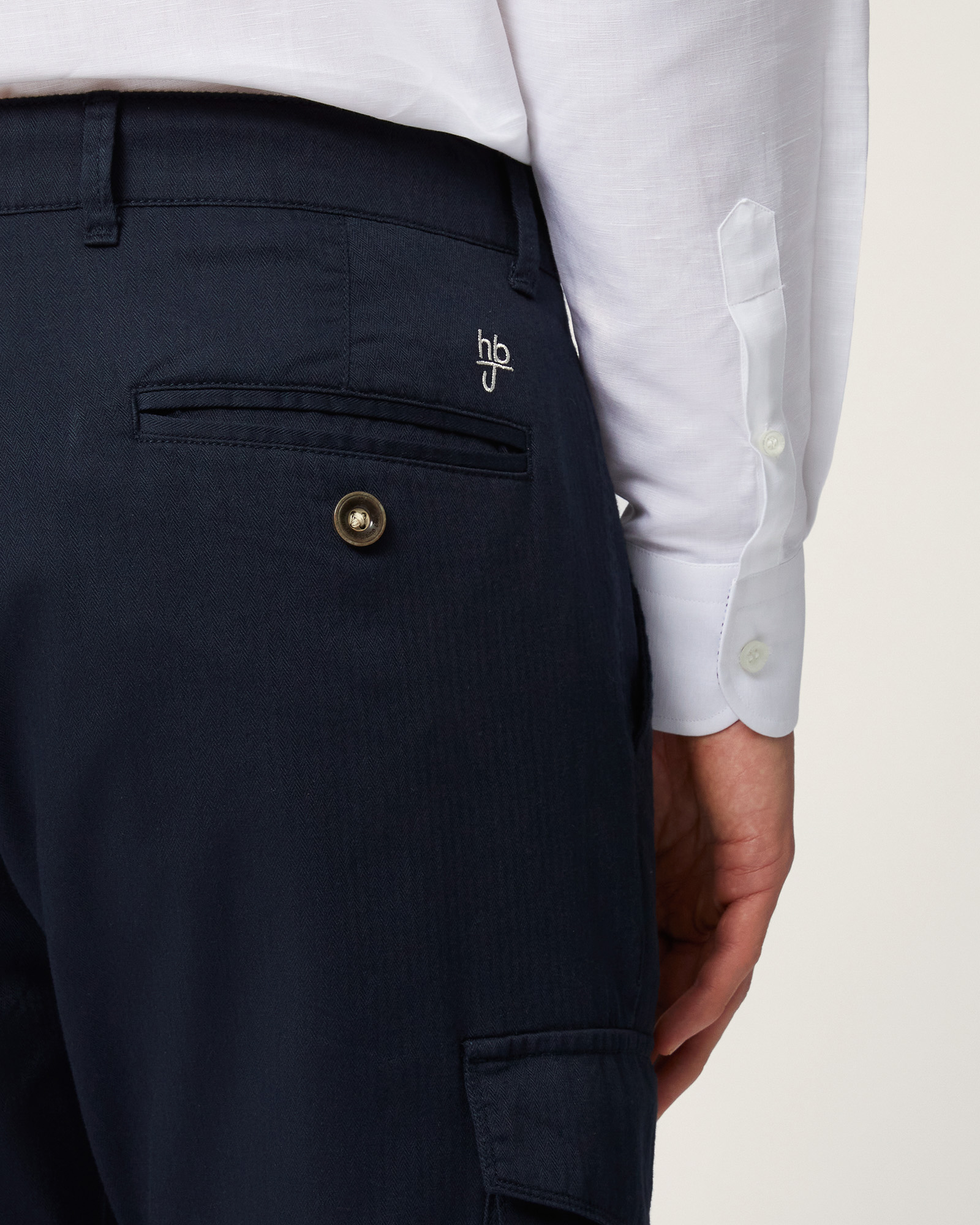 Chino Pants With Cargo Pockets, Dark Blue, large image number 2