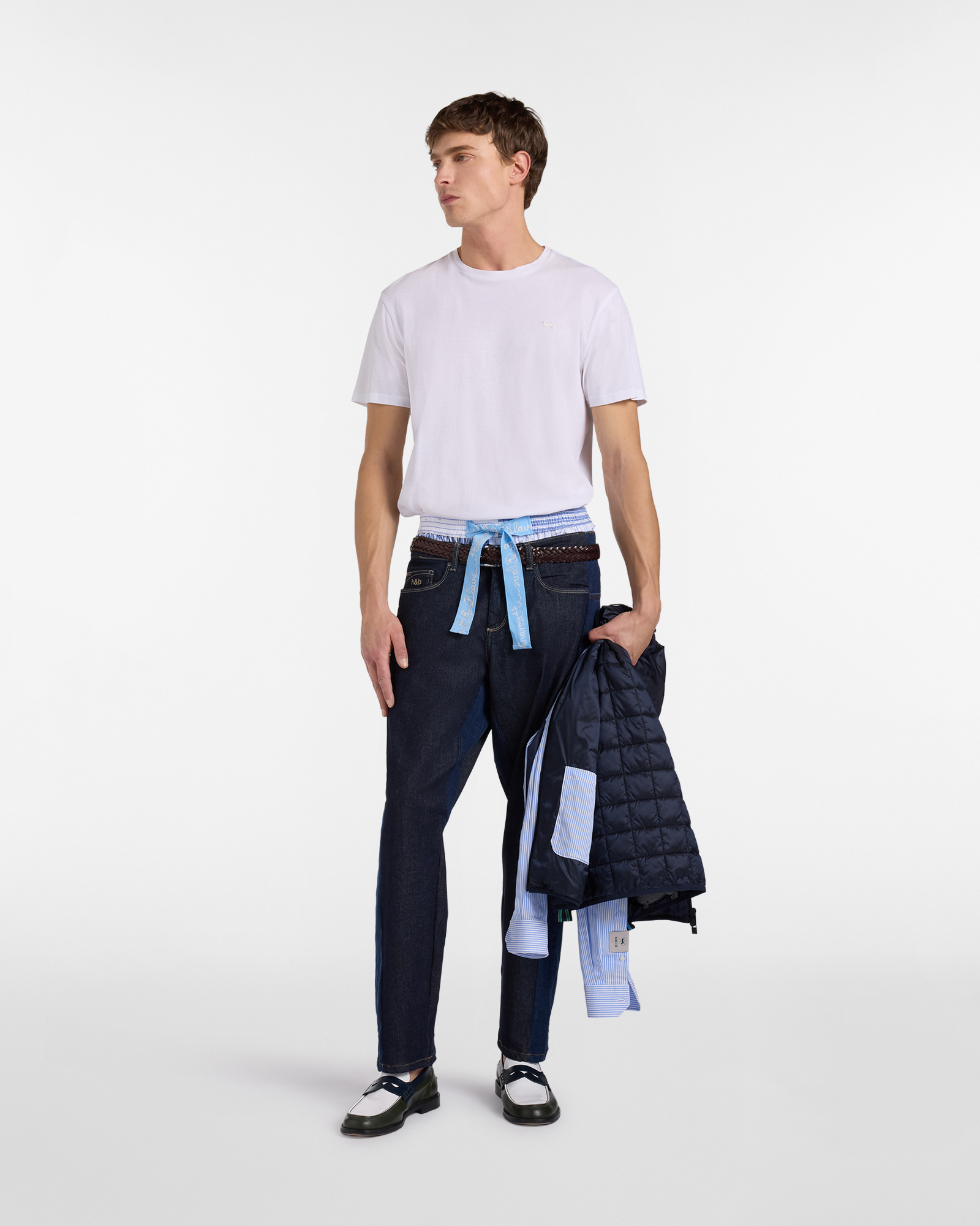 Pantaloni Uomo Re‑Loved Denim, Blu, large image number 3