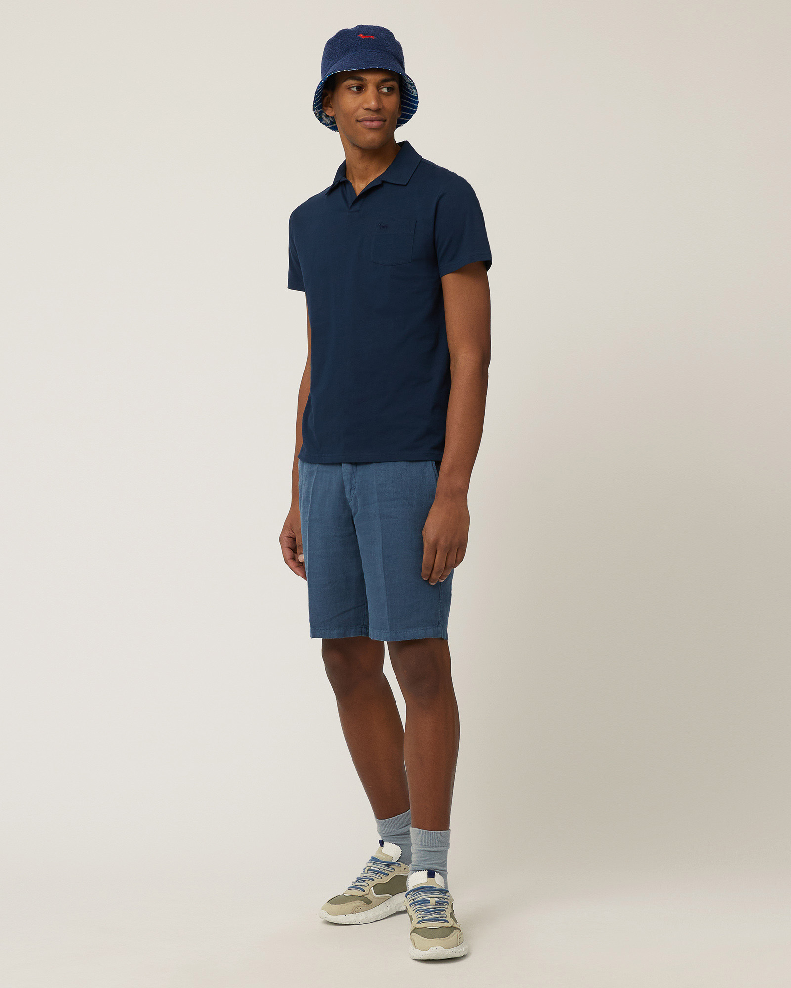 Poloshirt aus Jersey mit Brusttasche, Marineblau, large image number 3