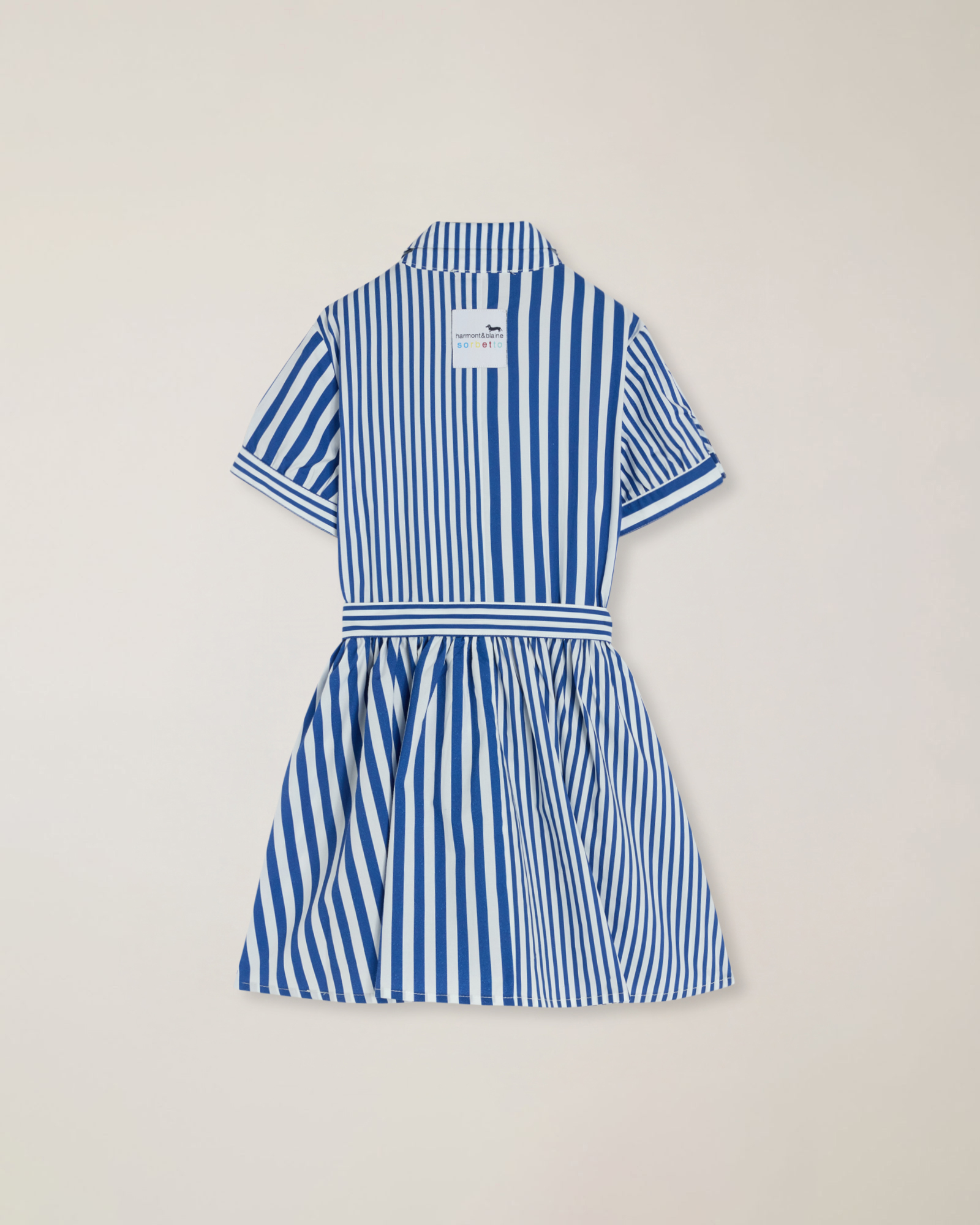 Sorbet shirt dress with logo embroidery