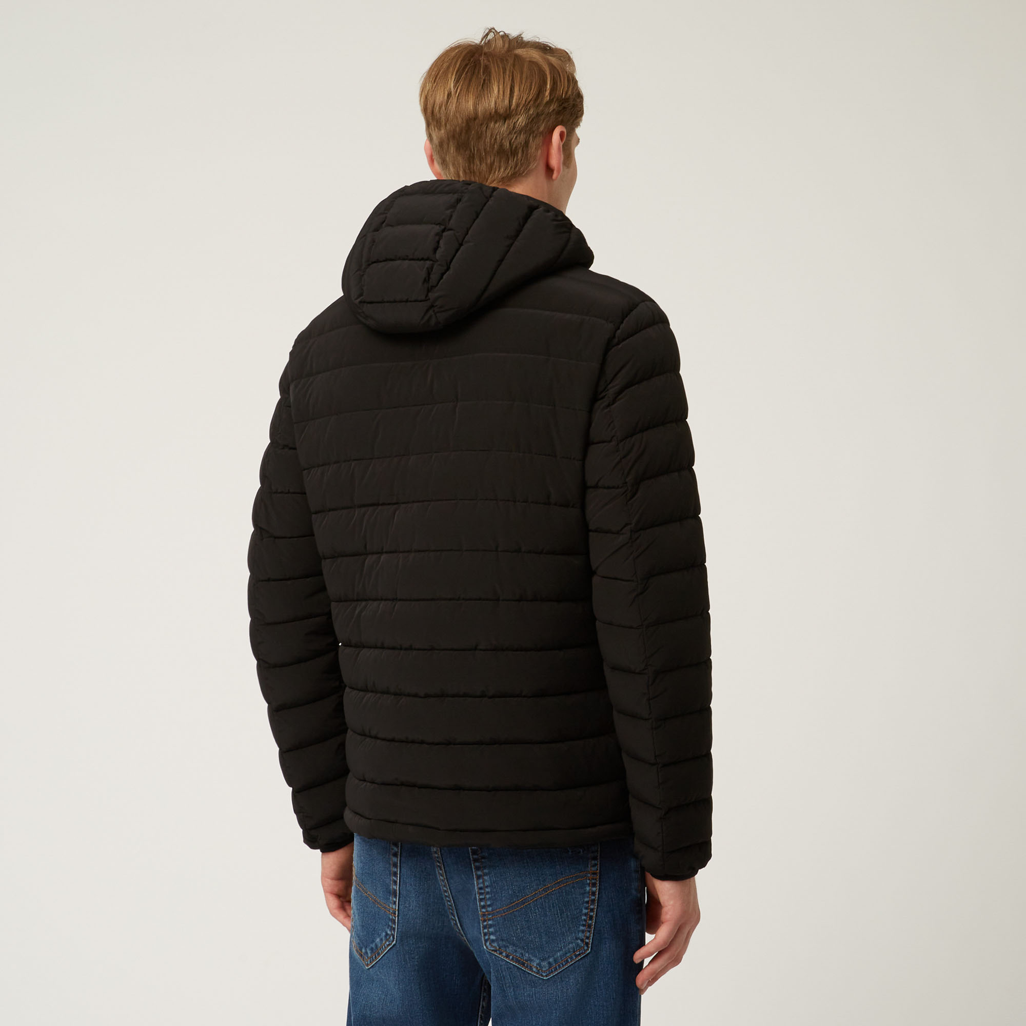 Essentials technical nylon down jacket, Black, large image number 1
