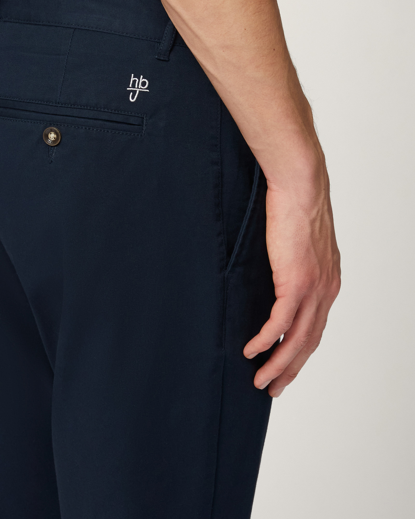 Twill Chino Pants, Dark Blue, large image number 2